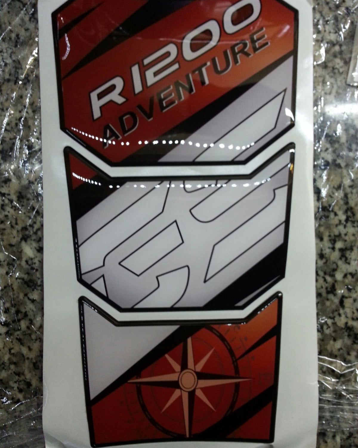 BMW R1200 GS Adventure Tank Pad Damla Sticker Etiket Modeli
