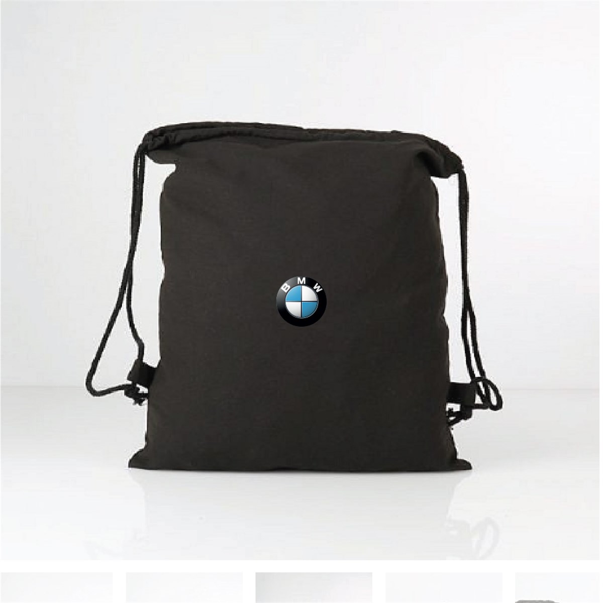 Bmw Renkli Logo Ve Yazı Baskılı Bez Çanta