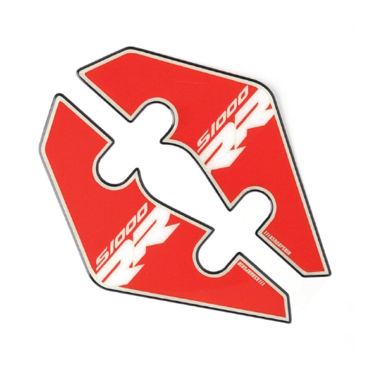 BMW S1000RR Kırmızı Damla Sticker Etiket Modeli