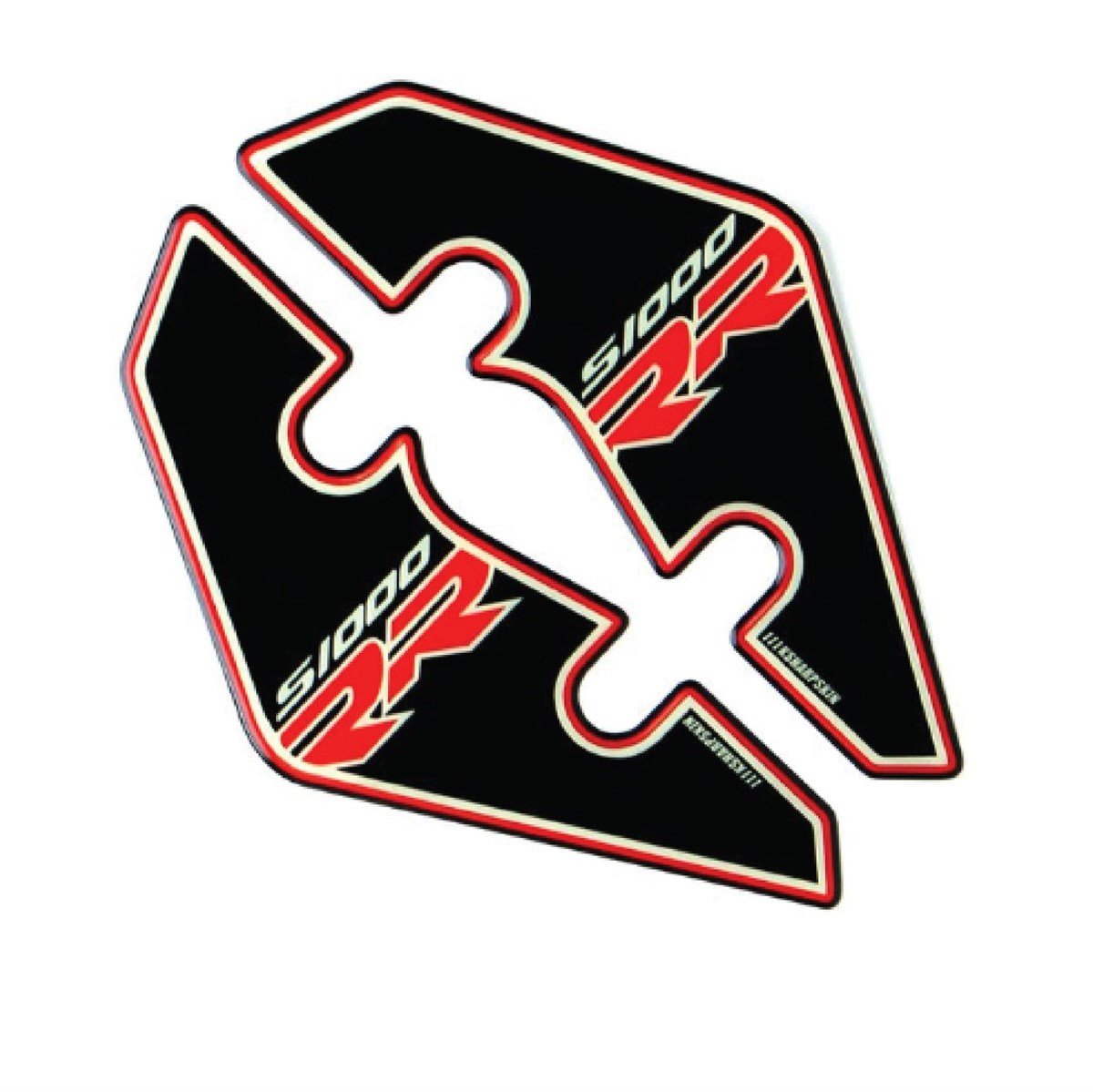 BMW S1000RR Siyah Damla Sticker Etiket Modeli
