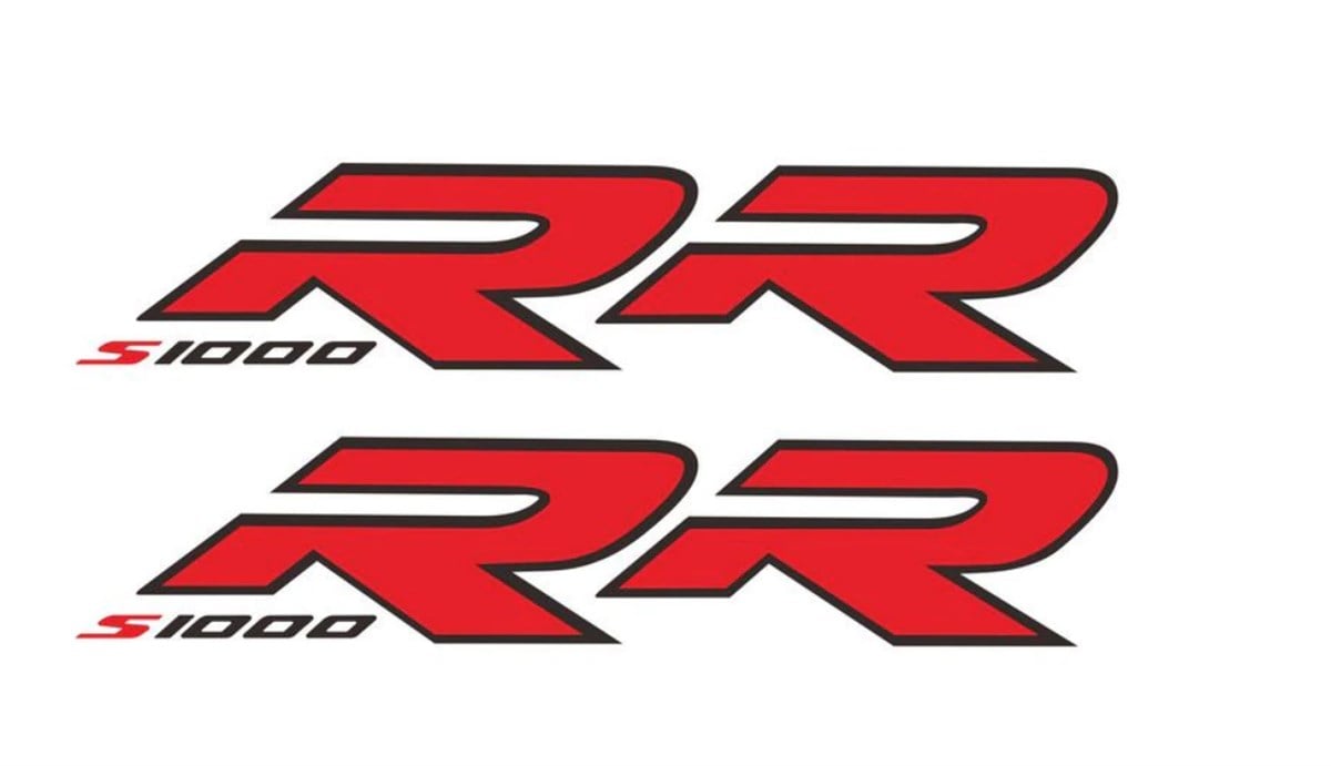 BMW S1000RR Yazılı Sticker Etiket Modeli