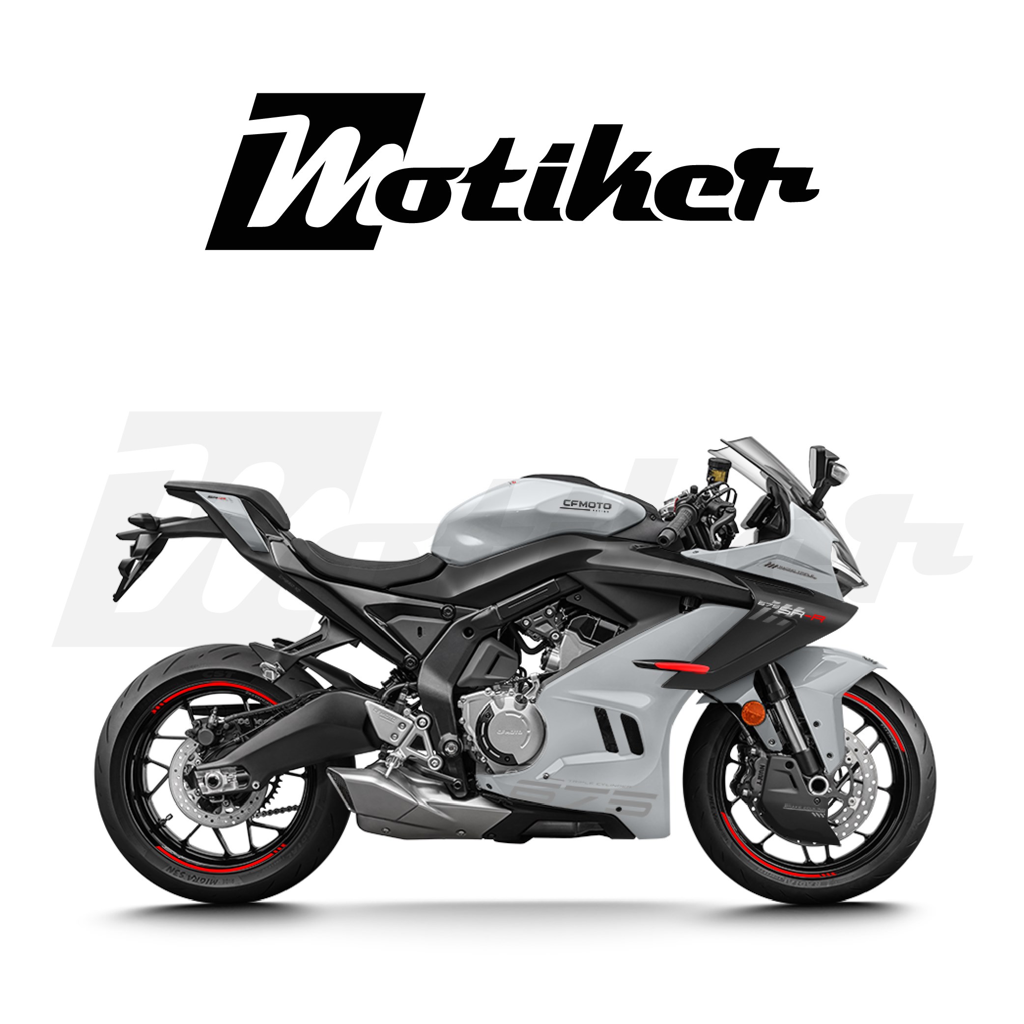 CFMOTO 675SR-R Orjinal Tasarım Sticker Etiket  Modeli KIRMIZI