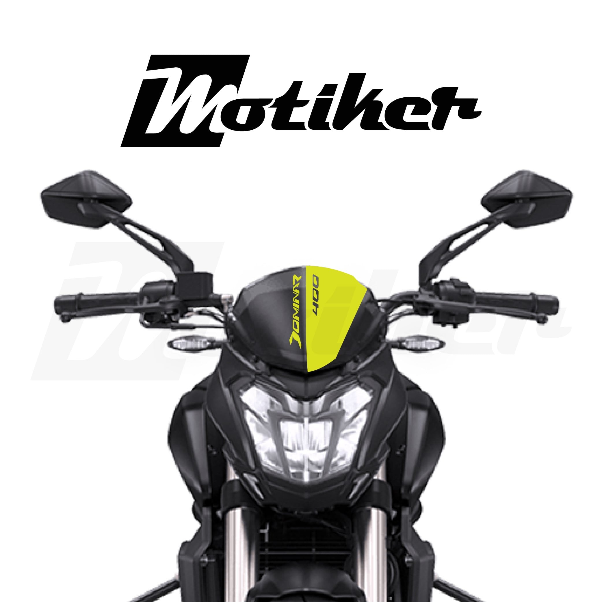 Bajaj Dominar 400 Ön cam Detay Tasarım Sticker Etiket Modeli