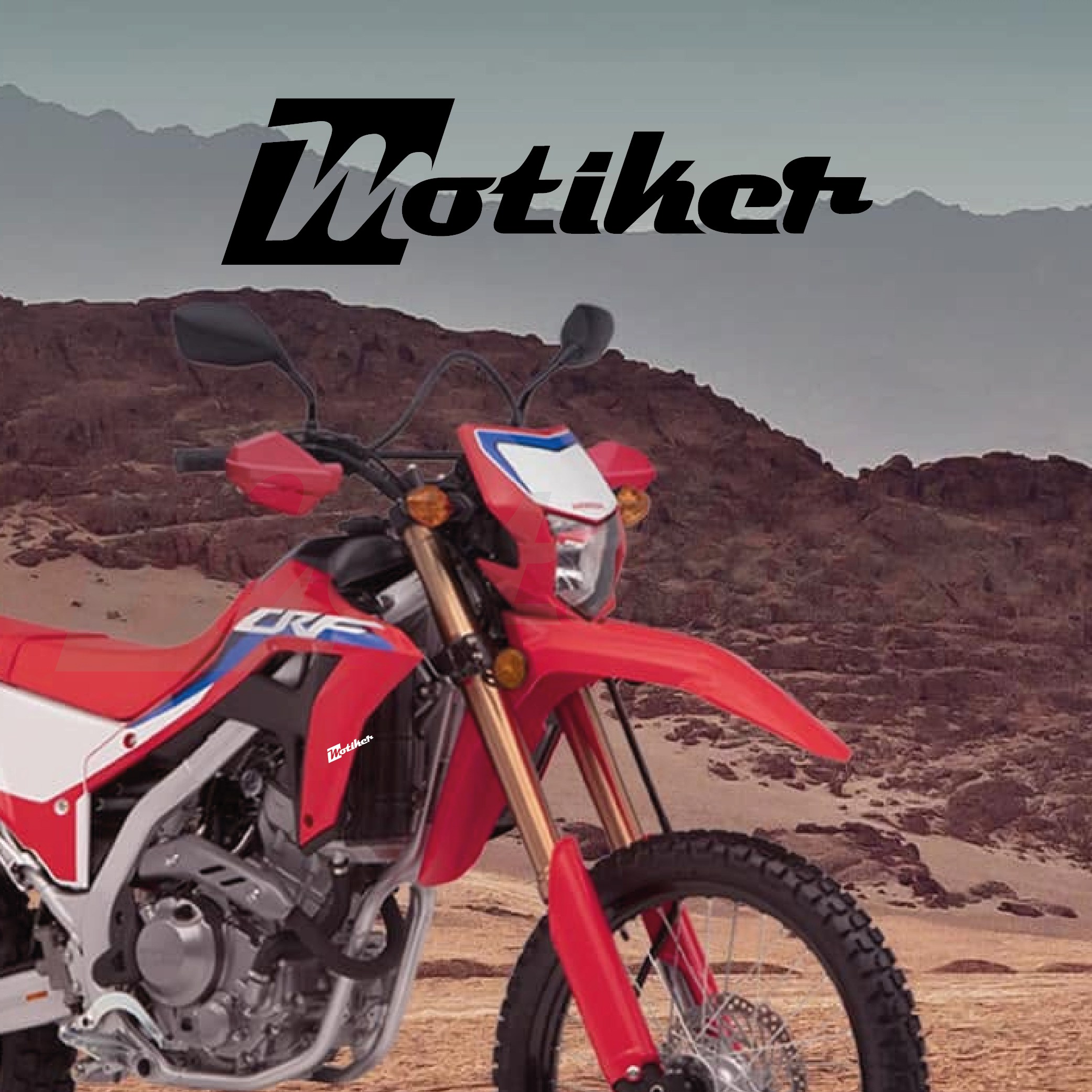 Honda CRF250L 2021 - 2026 Ön Çamurluk Üstü Orjinal Tasarım Sticker Modeli