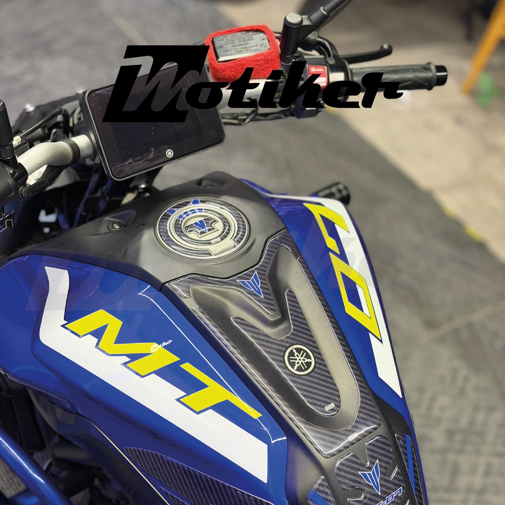 Yamaha MT-07 Depo Üstü Sticker Etiket Modeli