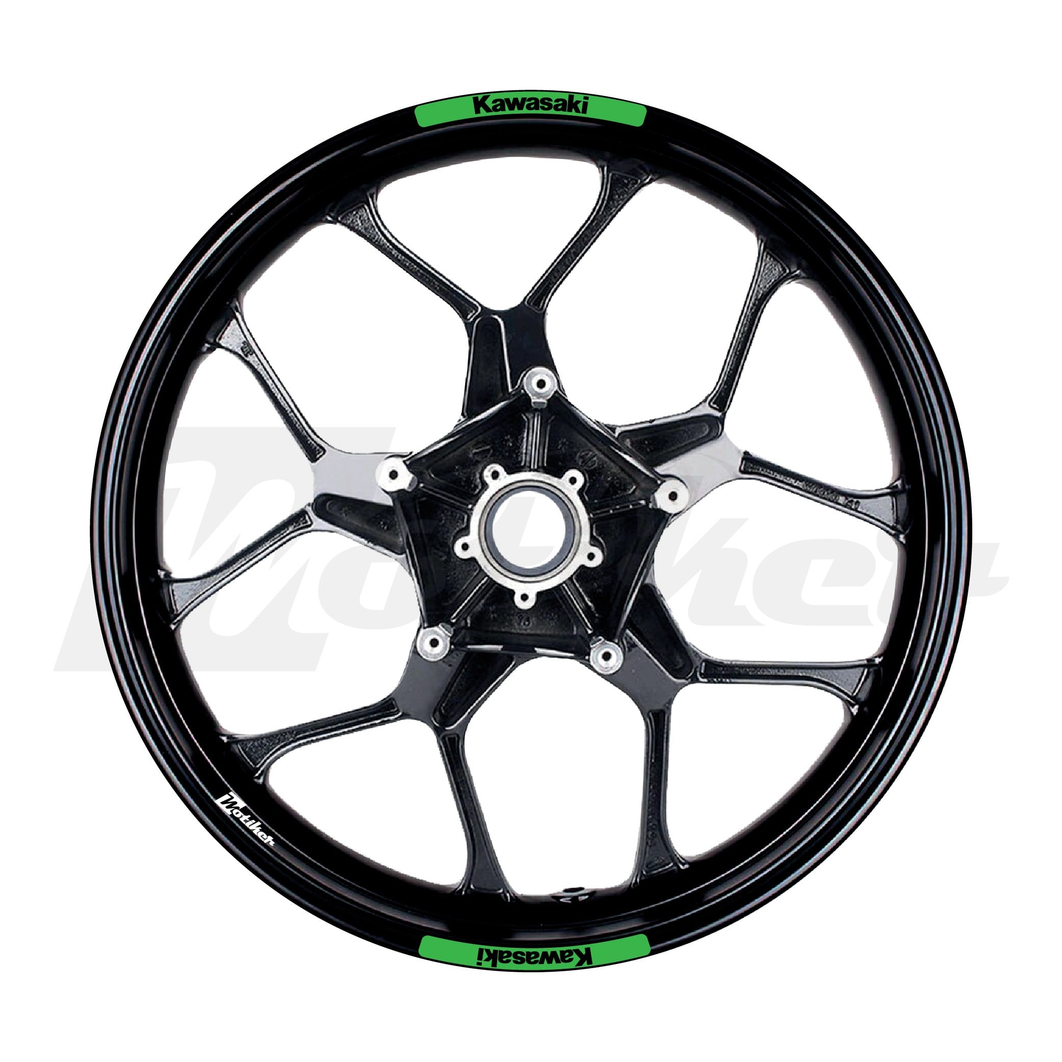 Kawasaki Her Modele Uygun Jant Şeridi Mini Tasarım Sticker etiket Modeli