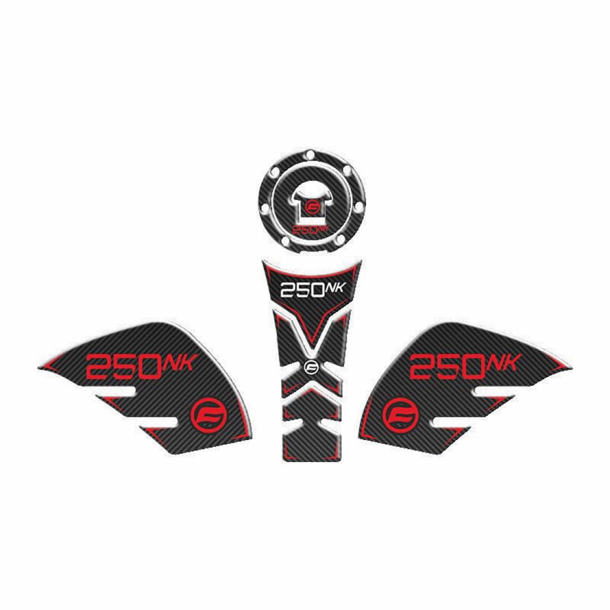 CF MOTO 250 NK 2018 - 2023 UYUMLU Tank Pad Kırmızı