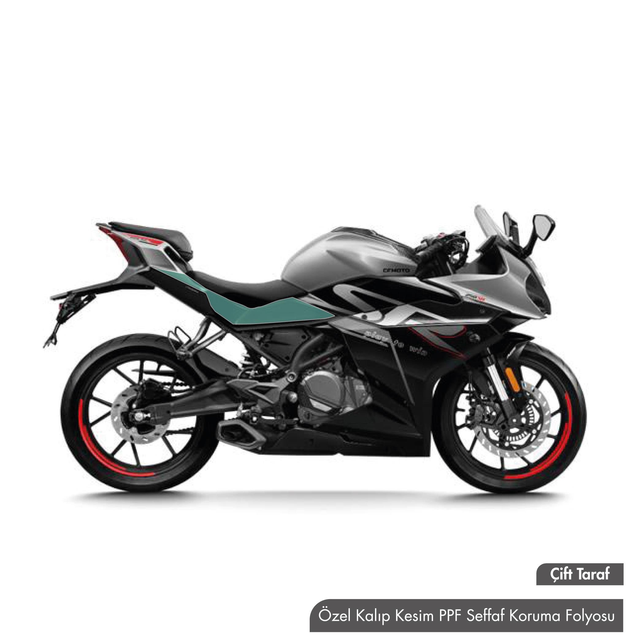 250SRCF MOTO 250 SR Orta Şase Şefaf PPF Koruma Folyo