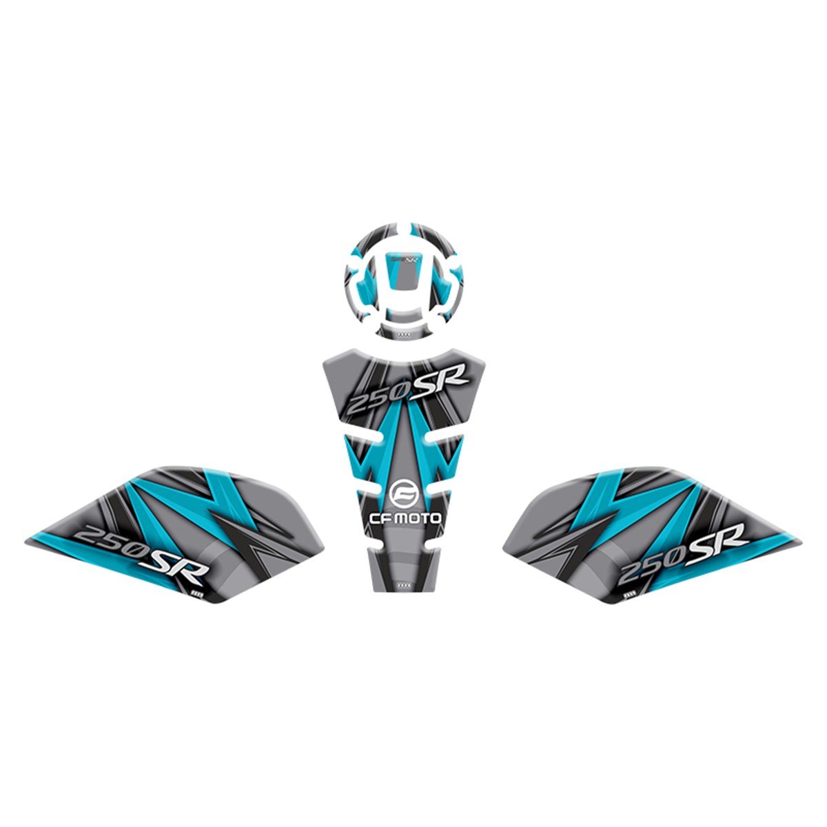 CF MOTO 250 SR UYUMLU TANK PAD SET 010