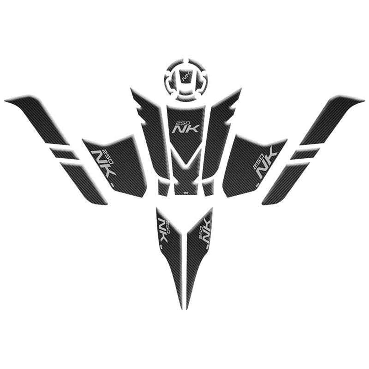 CF Moto 250NK Runarte Siyah Yeni Kasa Tank Pad Full Set Sticker Model