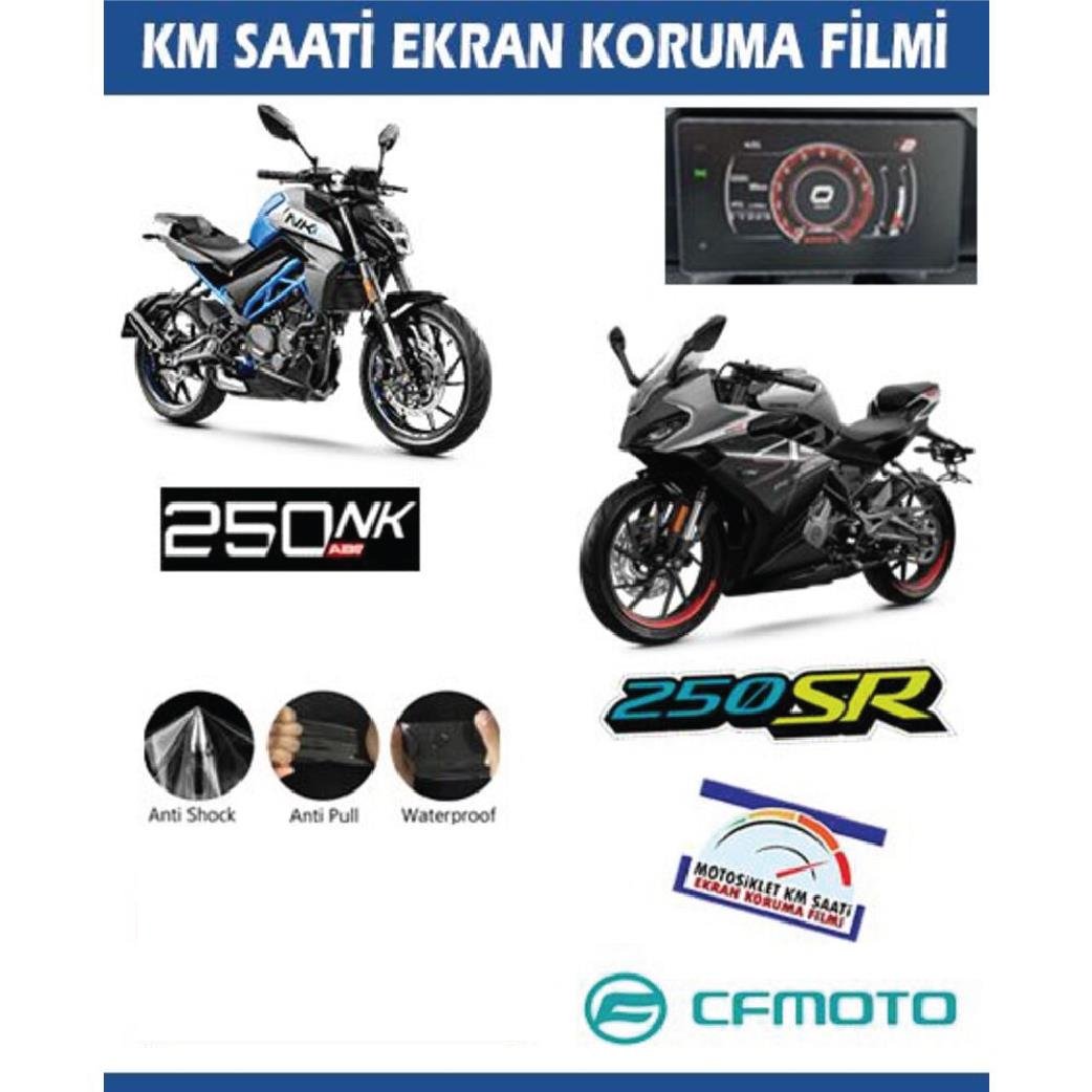 Ekran KorumasıCF MOTO 250NK/250SR Yeni Kasa Motosiklet Ekran Km Koruyucu