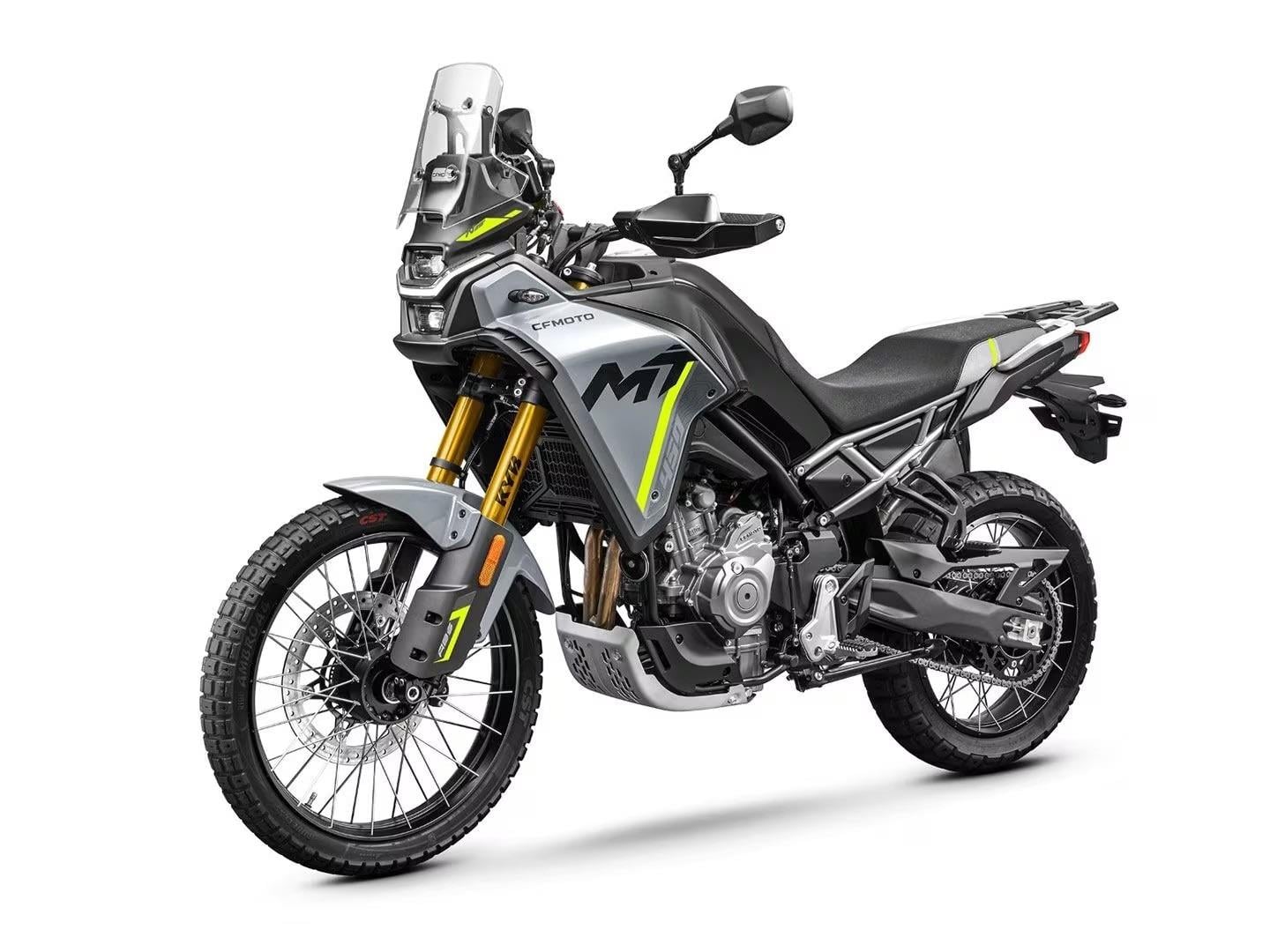 CF MOTO 450 MT 2023-2024 Siyah ve Neon Yeşil (Sarı ) Motosiklet Sticker Tasarım Etiket Modeli 