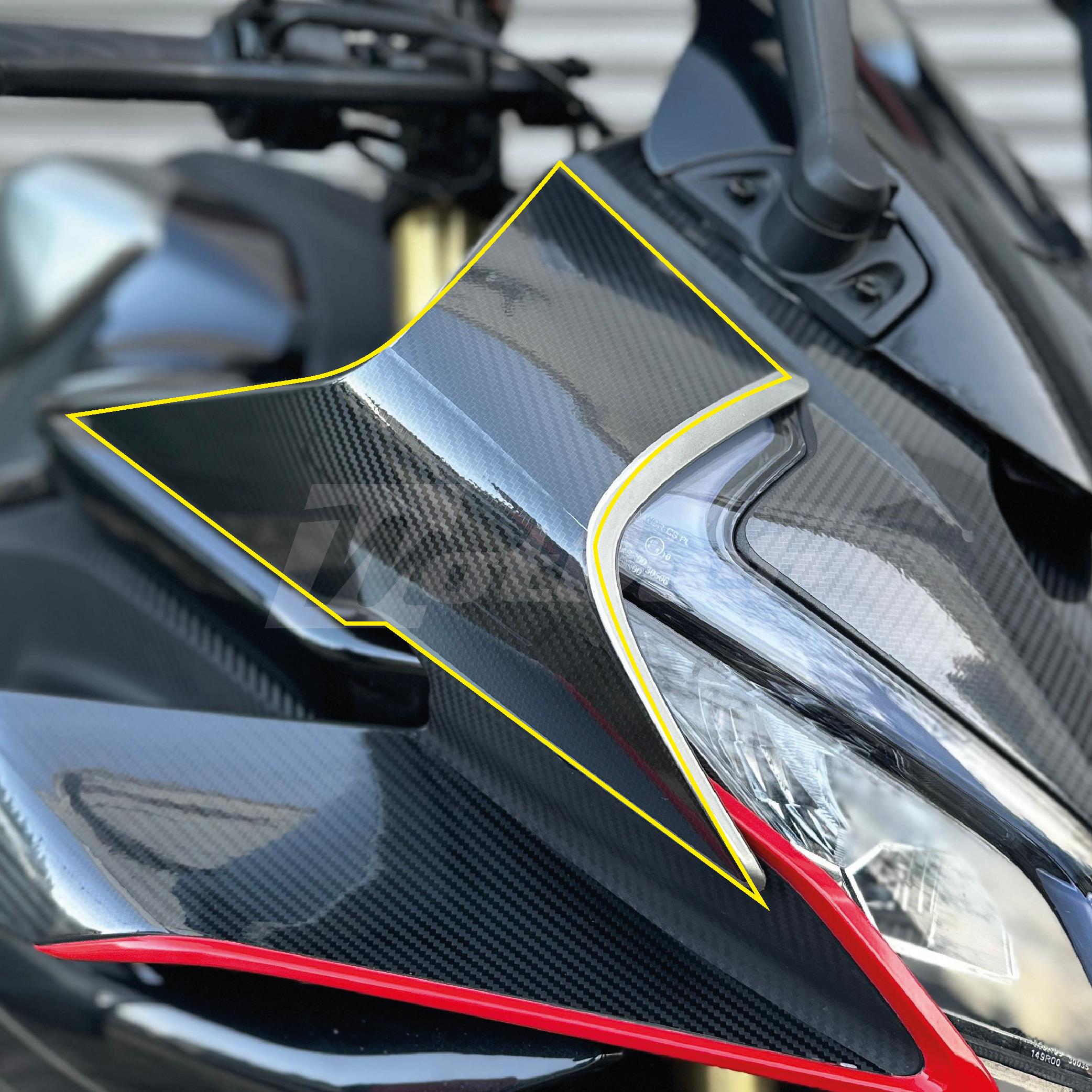 450SRCF MOTO 450SR FAR YANI VE ÖN KAFA DERİN KARBON KAPLAMA MODELİ 