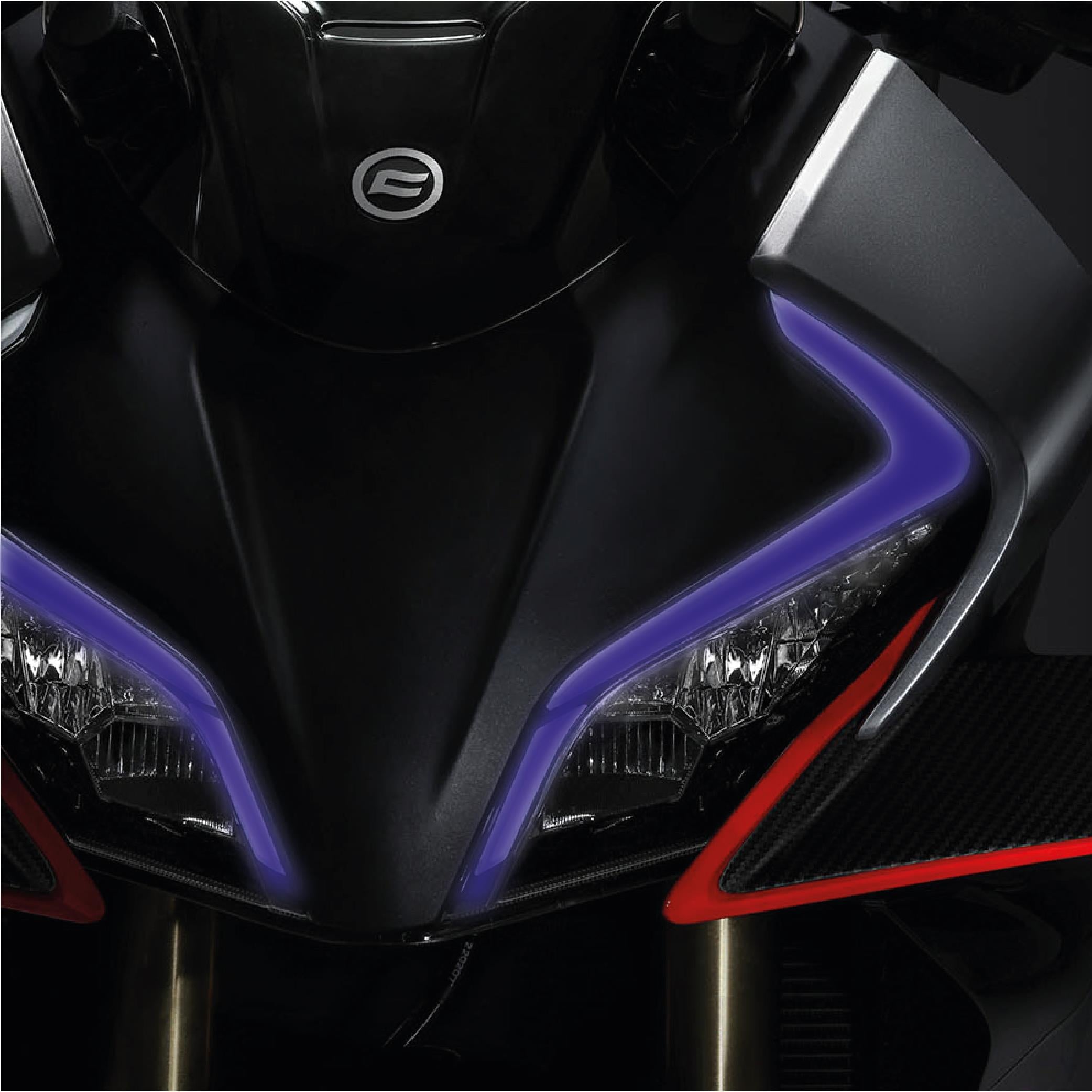 450SRCF Moto 450SR Mavi Far Led Sticker Etiket Modeli