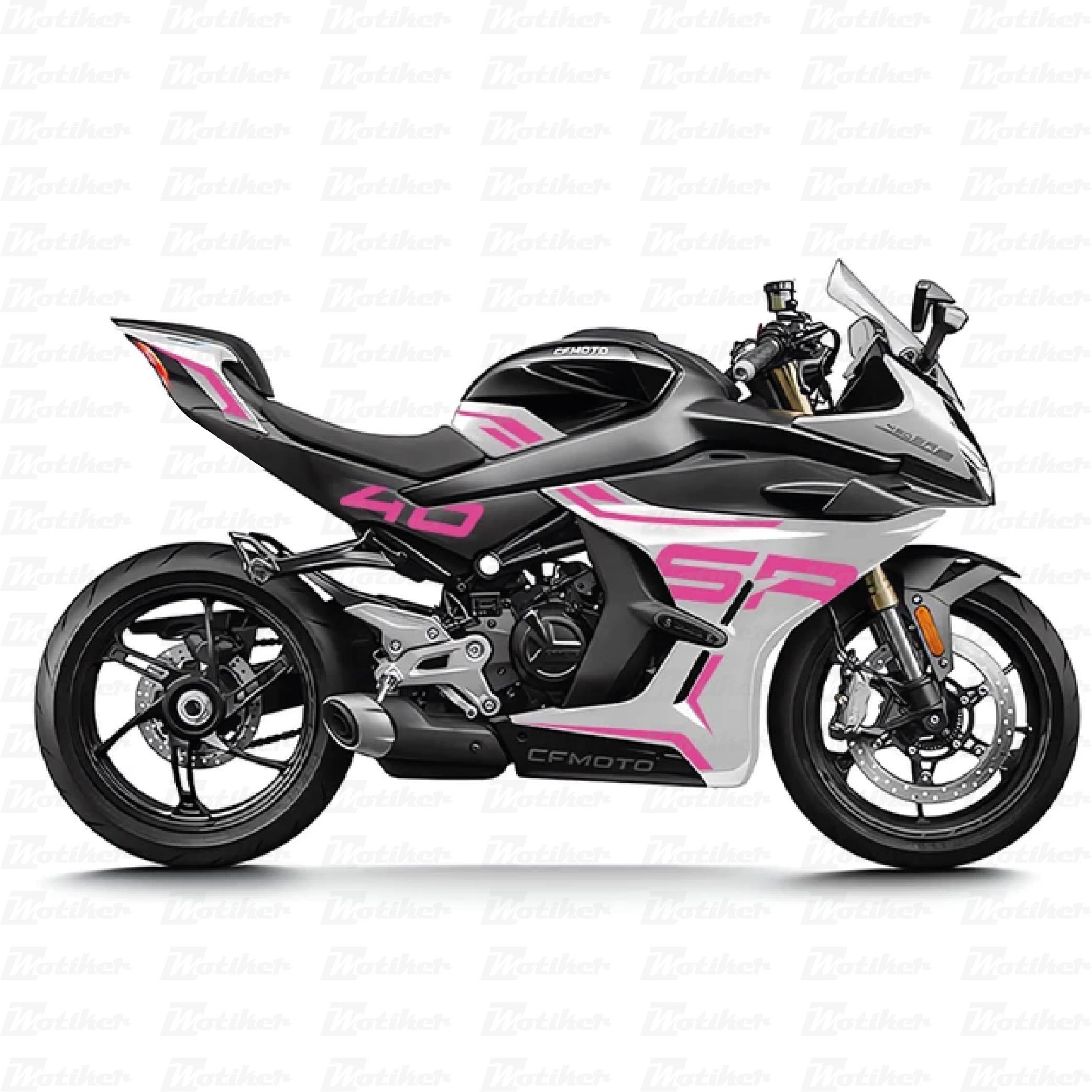 450SRCF MOTO 450SR Pembe Sticker Set Modeli