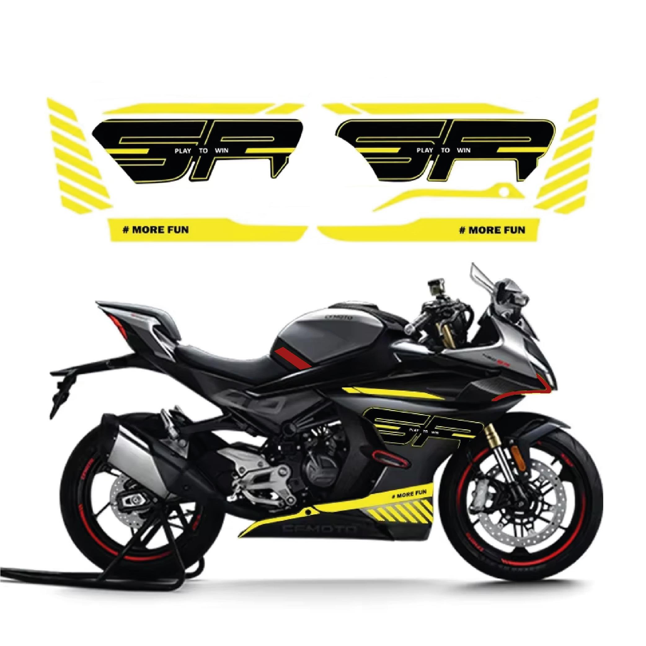 450SRCF MOTO 450SR Sarı Orijinal Takım Sticker