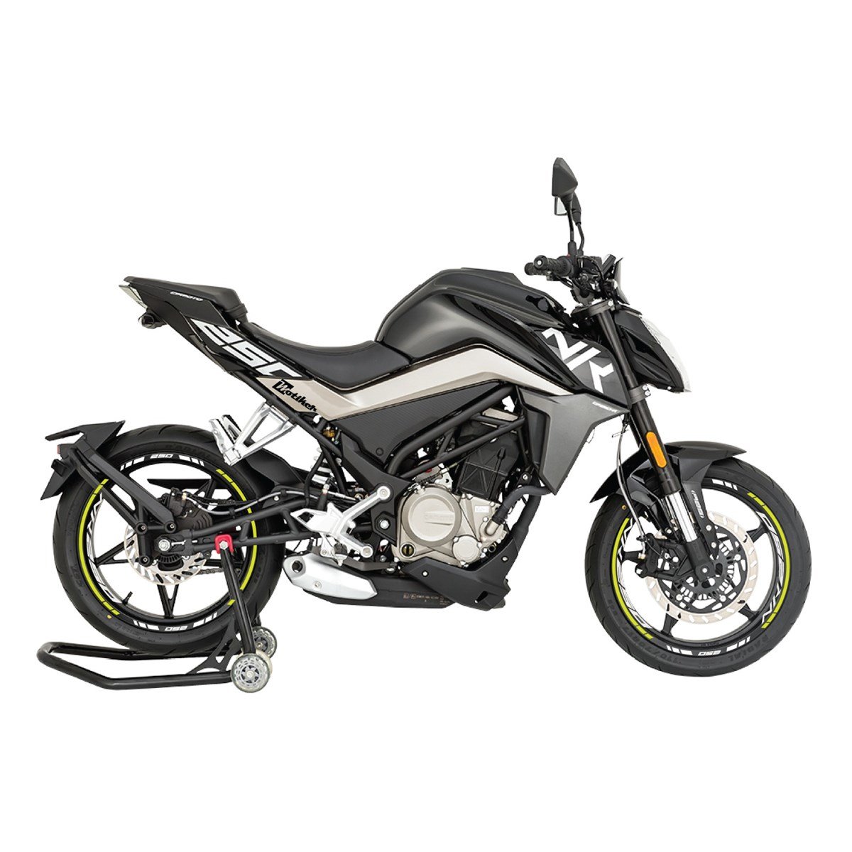 CF MOTO NK 250 Jant Neon Sarı Yazısız Sticker Etiket Modeli