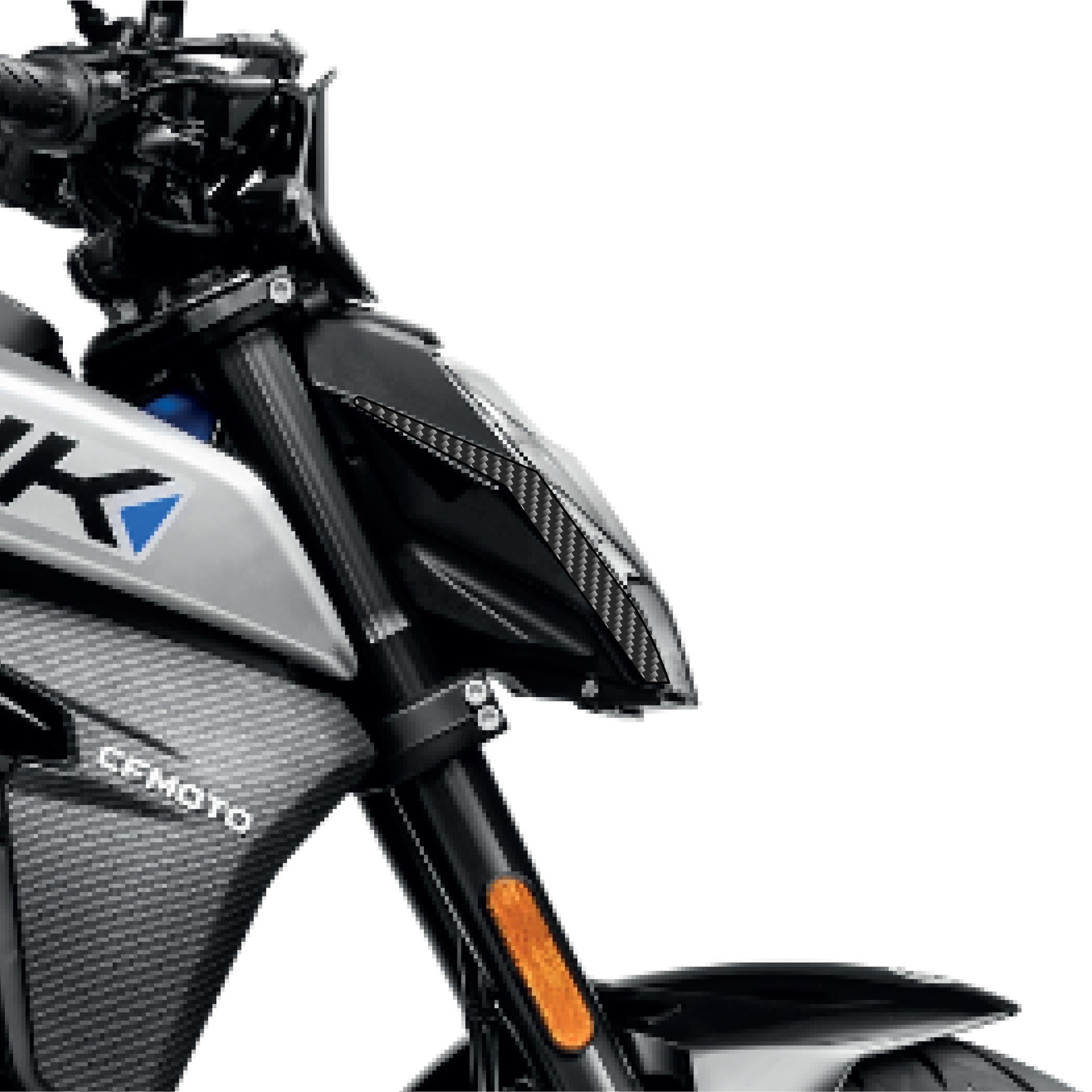 250 NKCF MOTO NK250 2018-2024 Ön Far Yanı Sticker Karbon