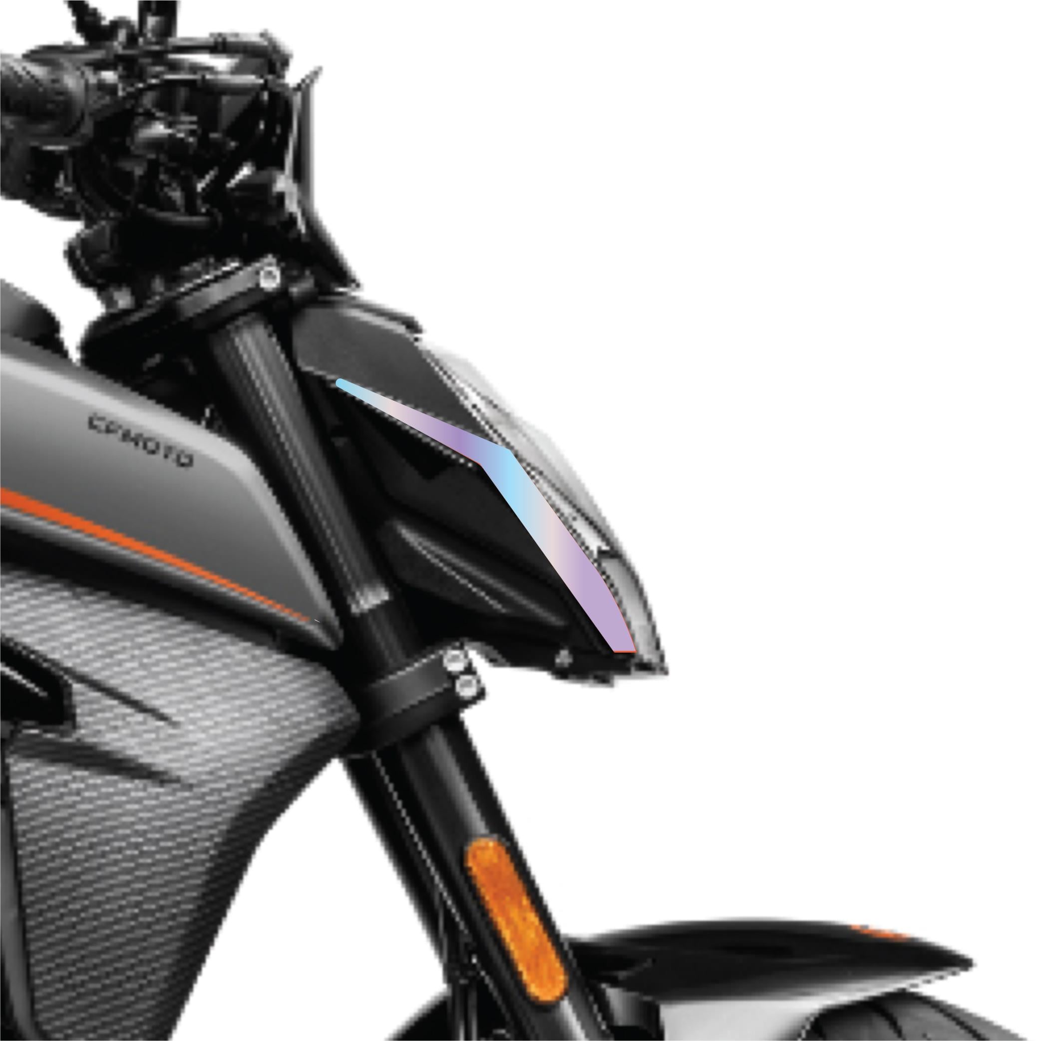 250 NKCF MOTO NK250 2018-2024 Ön Far Yanı Sticker Hologram