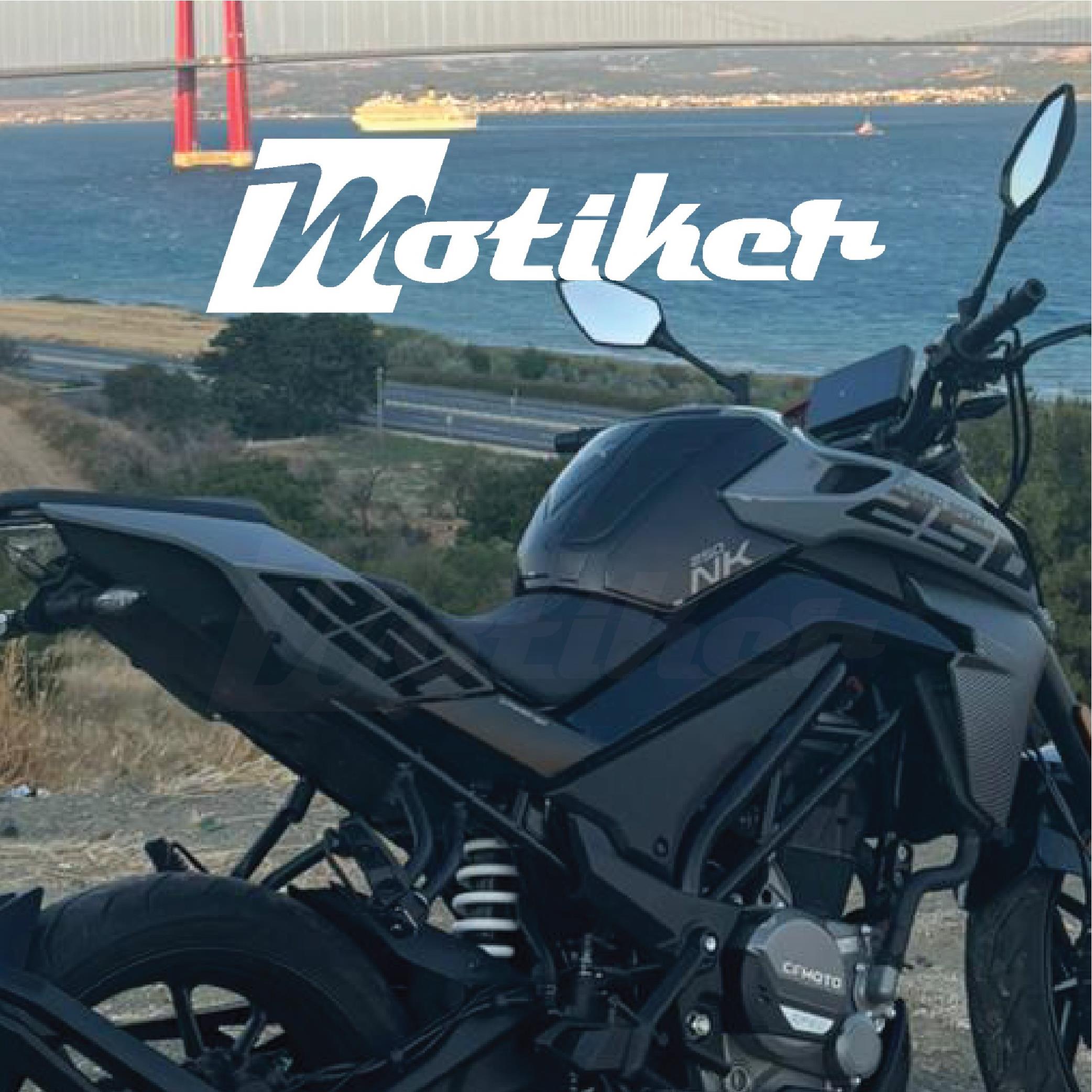 250 NKCF Moto NK250 Arka Kuyruk Altı 250 Sticker Etiket Siyah