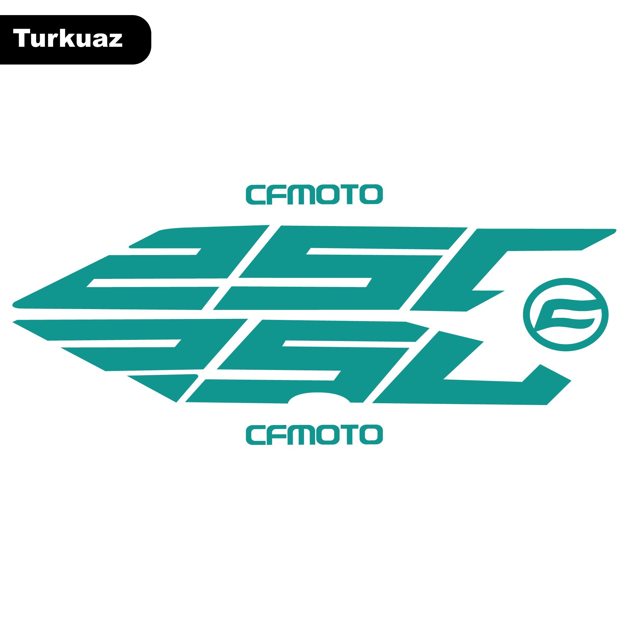 250 NKCF Moto NK250 Arka Kuyruk Altı 250 Sticker Etiket Turkuaz