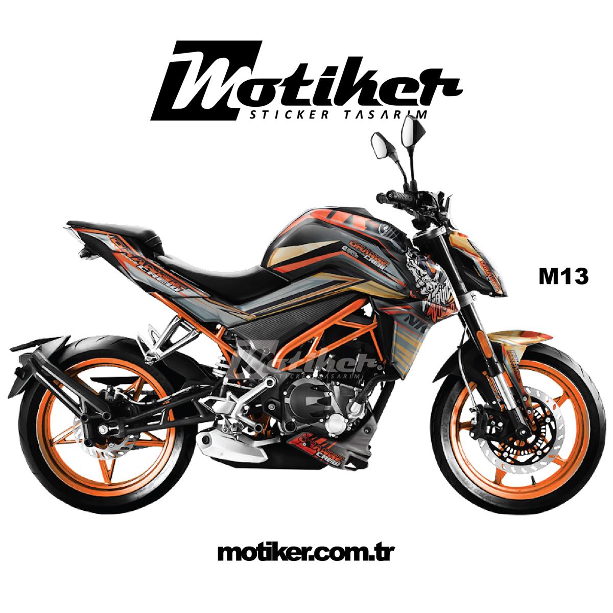 CF Moto NK250 Crew Parça Sticker Etiket Kaplama Modeli
