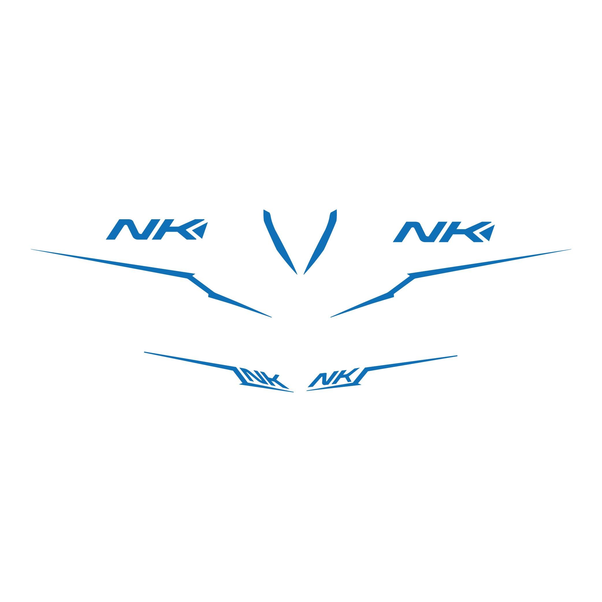 250 NKCF MOTO NK250 Mavi Orjinal Sticker Etiket Modeli 2022-2024 Model 