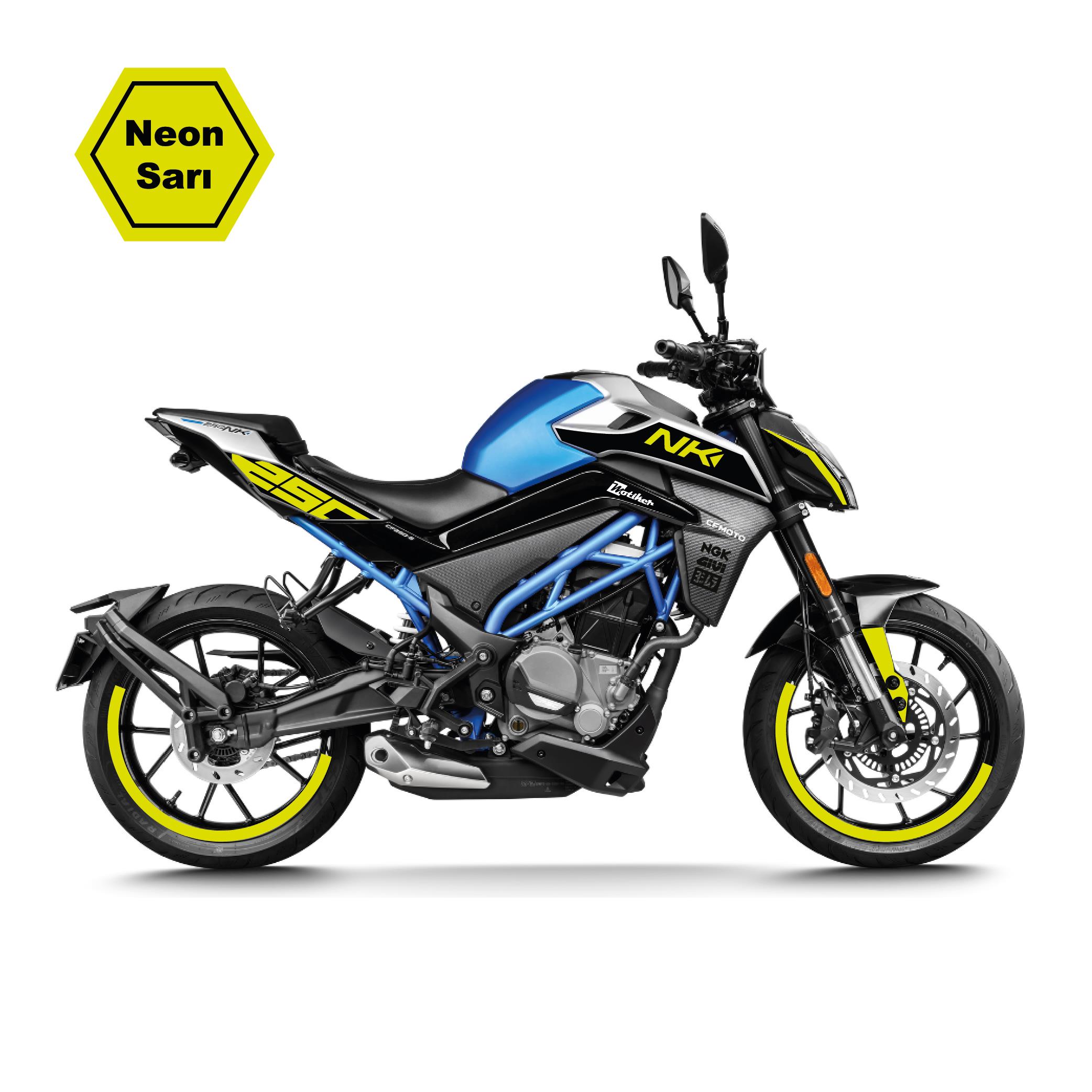 250 NKCF MOTO NK250 NEON STICKER ETIKET TAKIM STICKER ETIKET MODELI