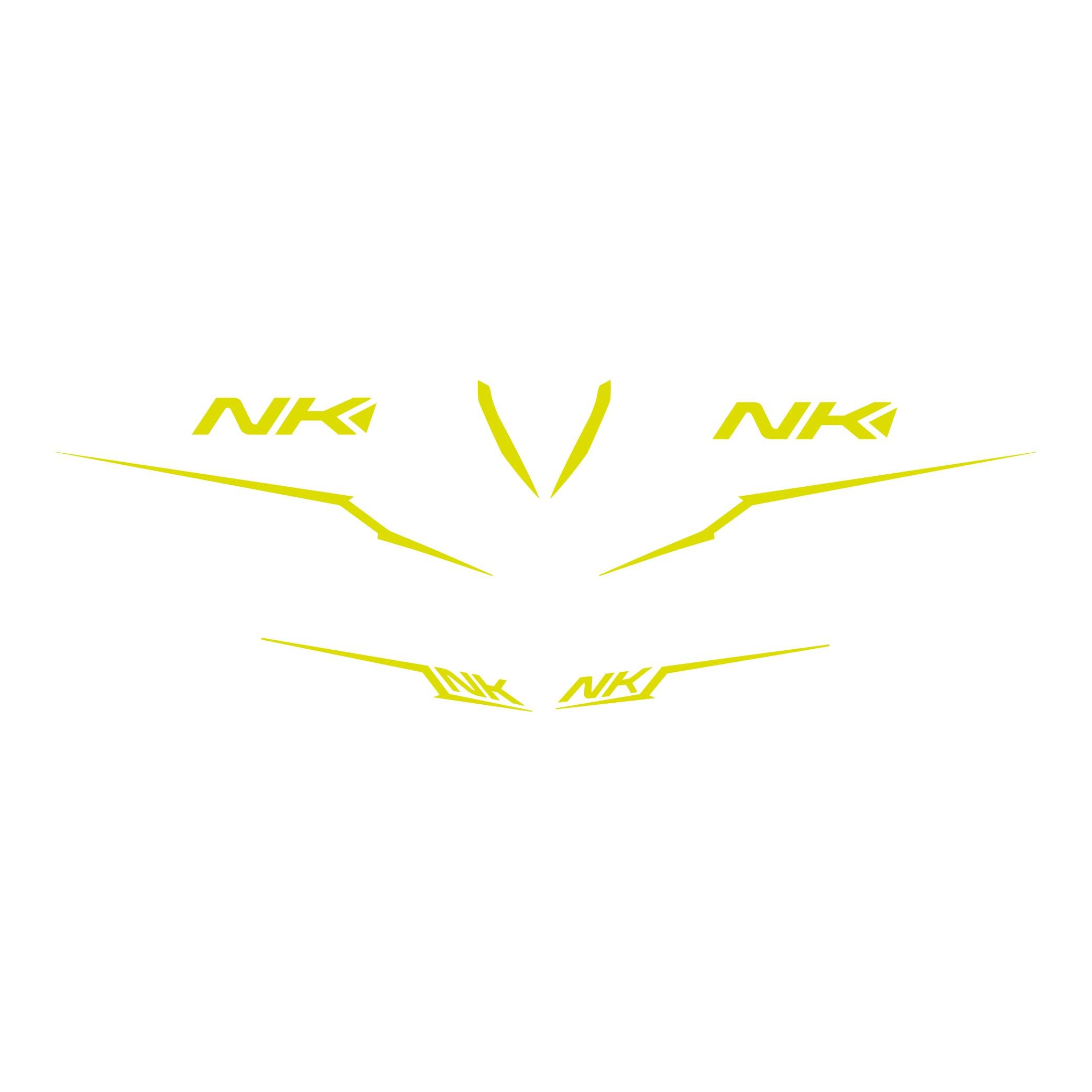 250 NKCF MOTO NK250 Sarı Orjinal Sticker Etiket Modeli 2022-2024 Model 