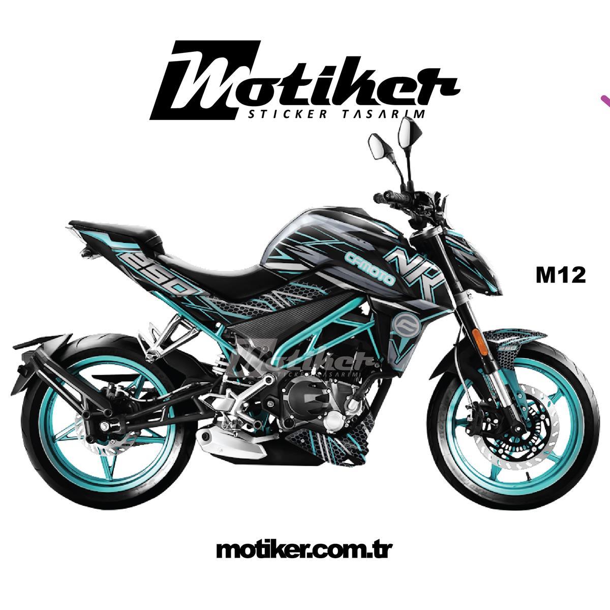 CF Moto NK250 Techno Parça Sticker Etiket Kaplama Modeli