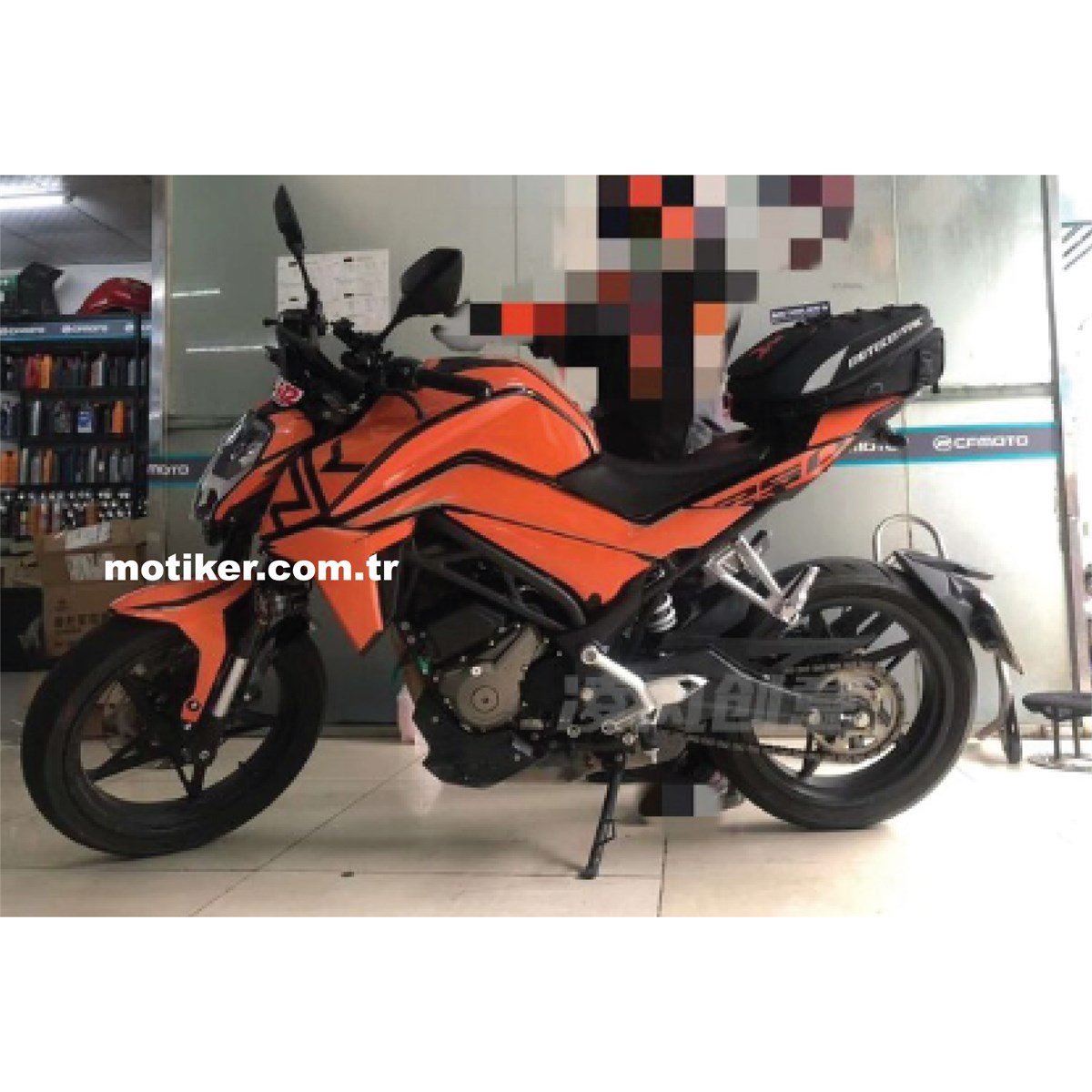 CF MOTO NK250 Turuncu Siyah Kaplama Modeli