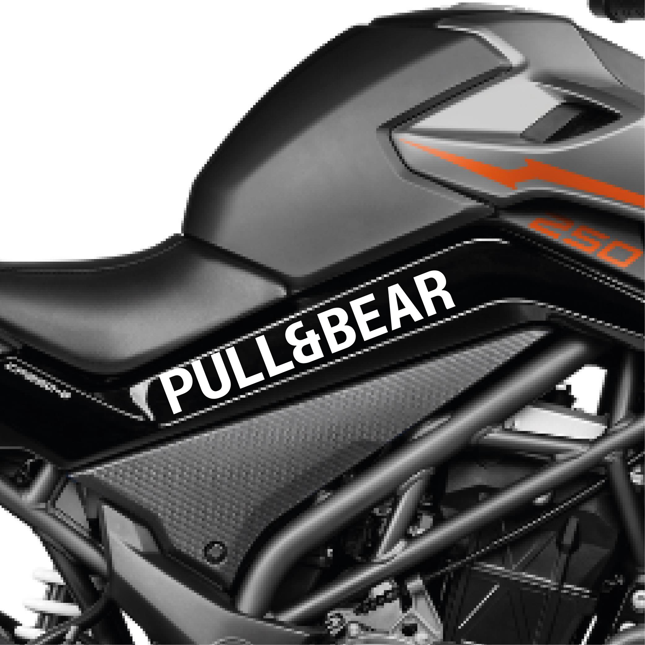 250 NKCFMOTO 250 NK Pull&Bear Orta Şase Tasarım Motosiklet Sticker Etiket Modeli Beyaz