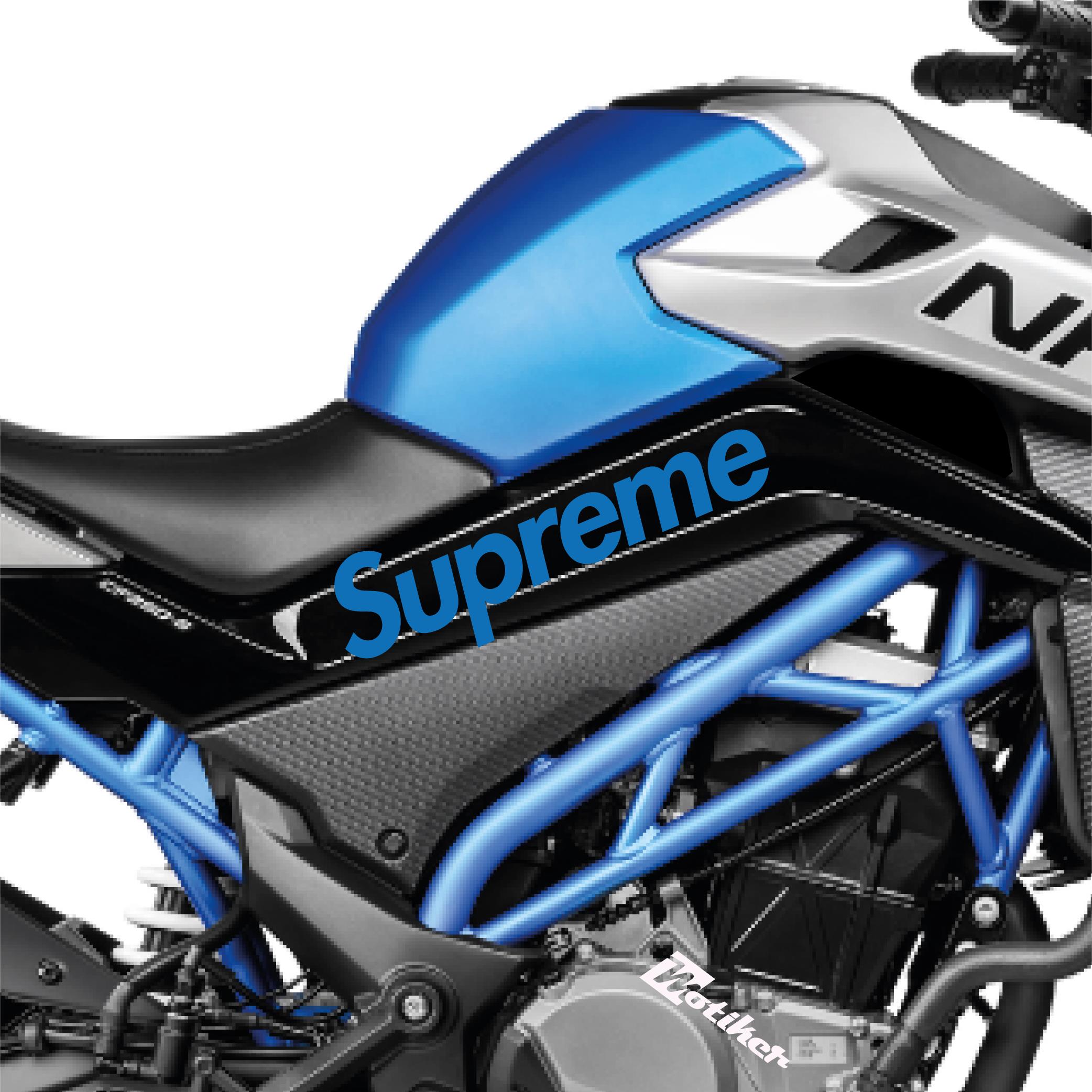 250 NKCFMOTO 250 NK Supreme Orta Şase Tasarım Motosiklet Sticker Etiket Modeli Mavi