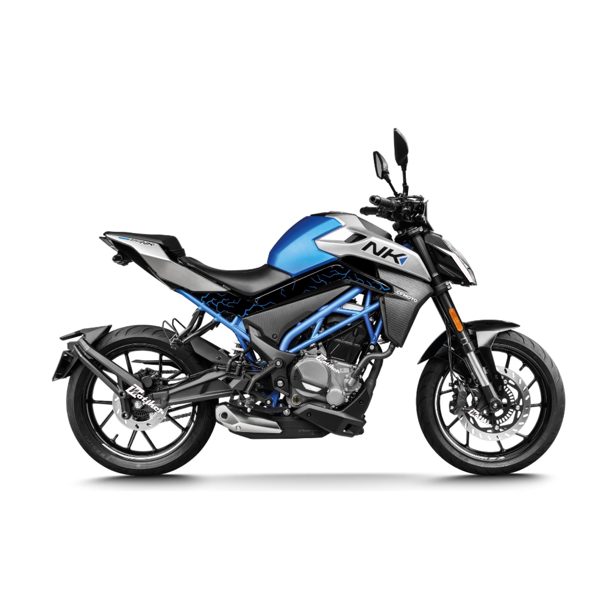 250 NKCFMOTO 250NK 2018-2024 Orta Şase Kaplama Sticker Etiket Modeli Şimşek 