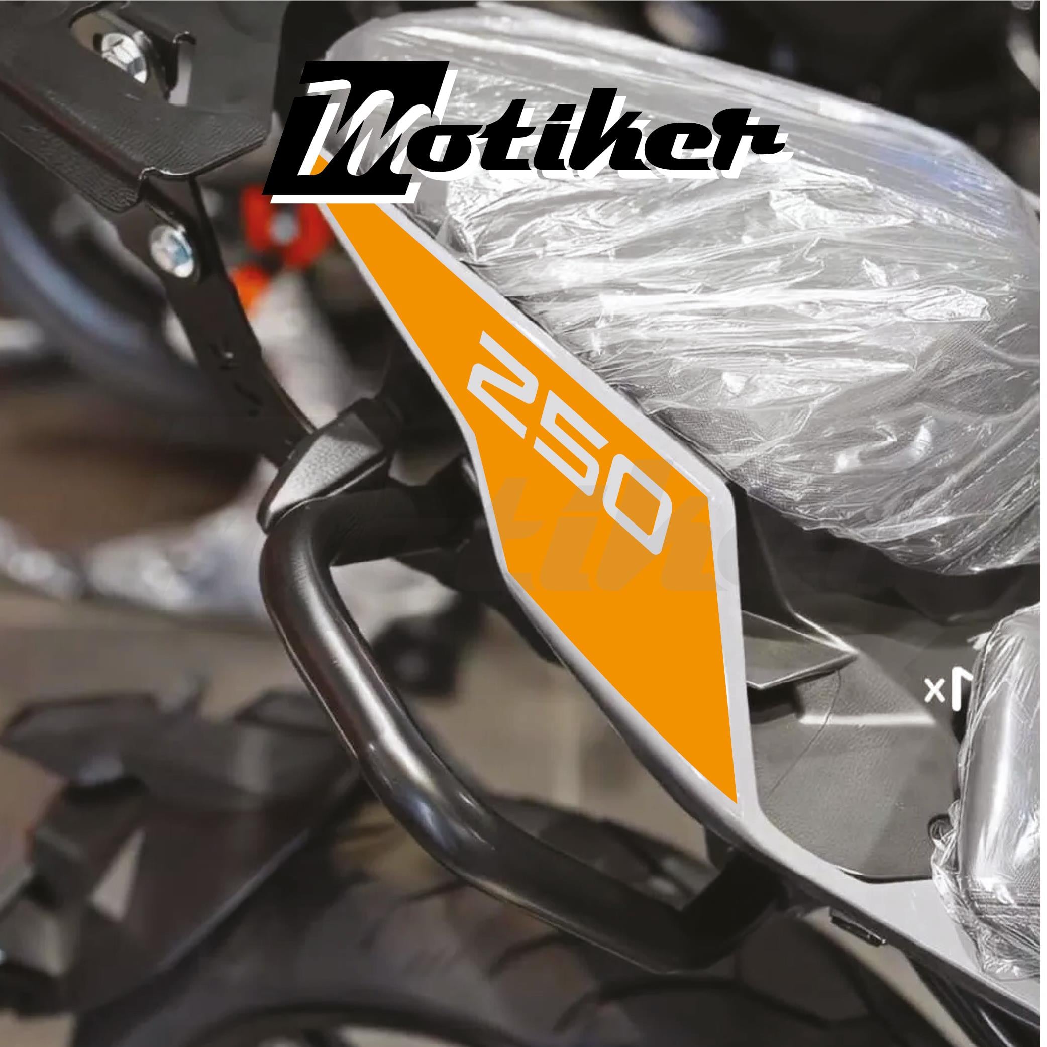 250 NKCFMOTO 250NK 2018 / 2025 ARKA KUYRUK STICKER MODEL 2 TURUNCU RENK