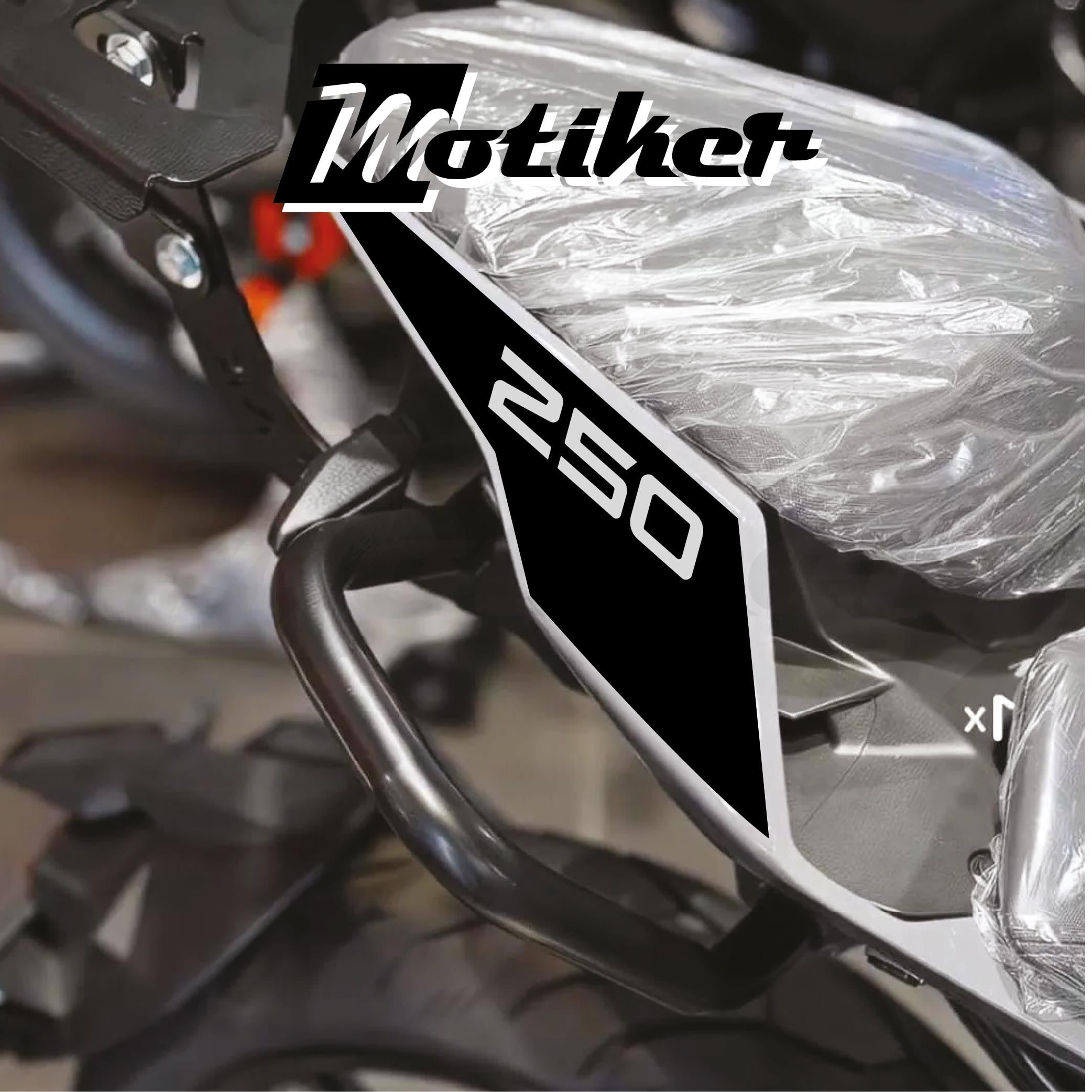 250 NKCFMOTO 250NK 2018 / 2025 ARKA KUYRUK STICKER MODEL 4 SİYAH RENK