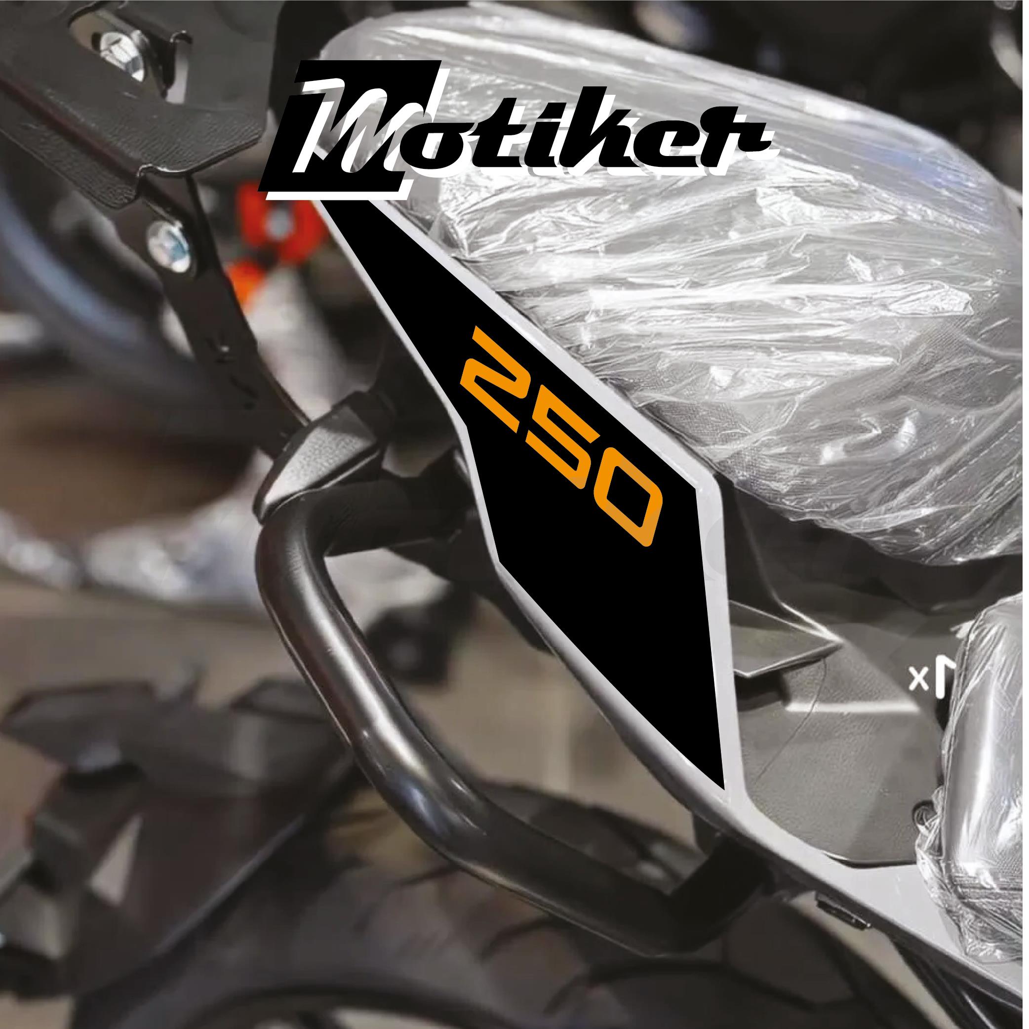 250 NKCFMOTO 250NK 2018 / 2025 ARKA KUYRUK STICKER MODEL 4 TURUNCU RENK