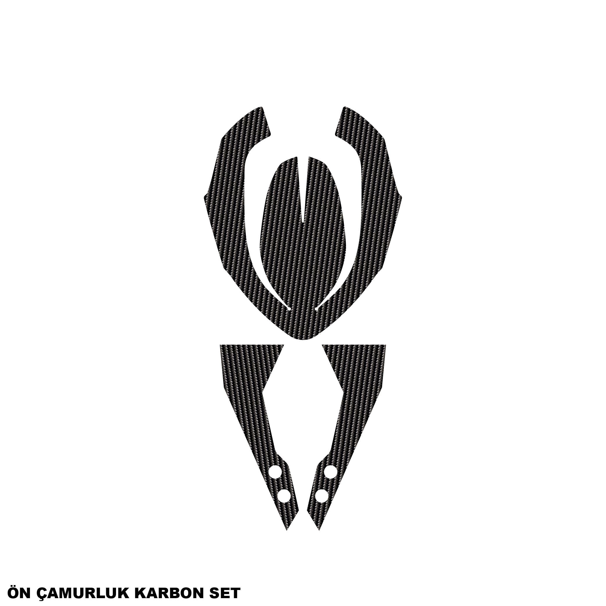 250 NKCFMOTO 250NK KARBON STICKER SET ÖN ÇAMURLUK PARÇALI KAPLAMA ETİKET MODELİ