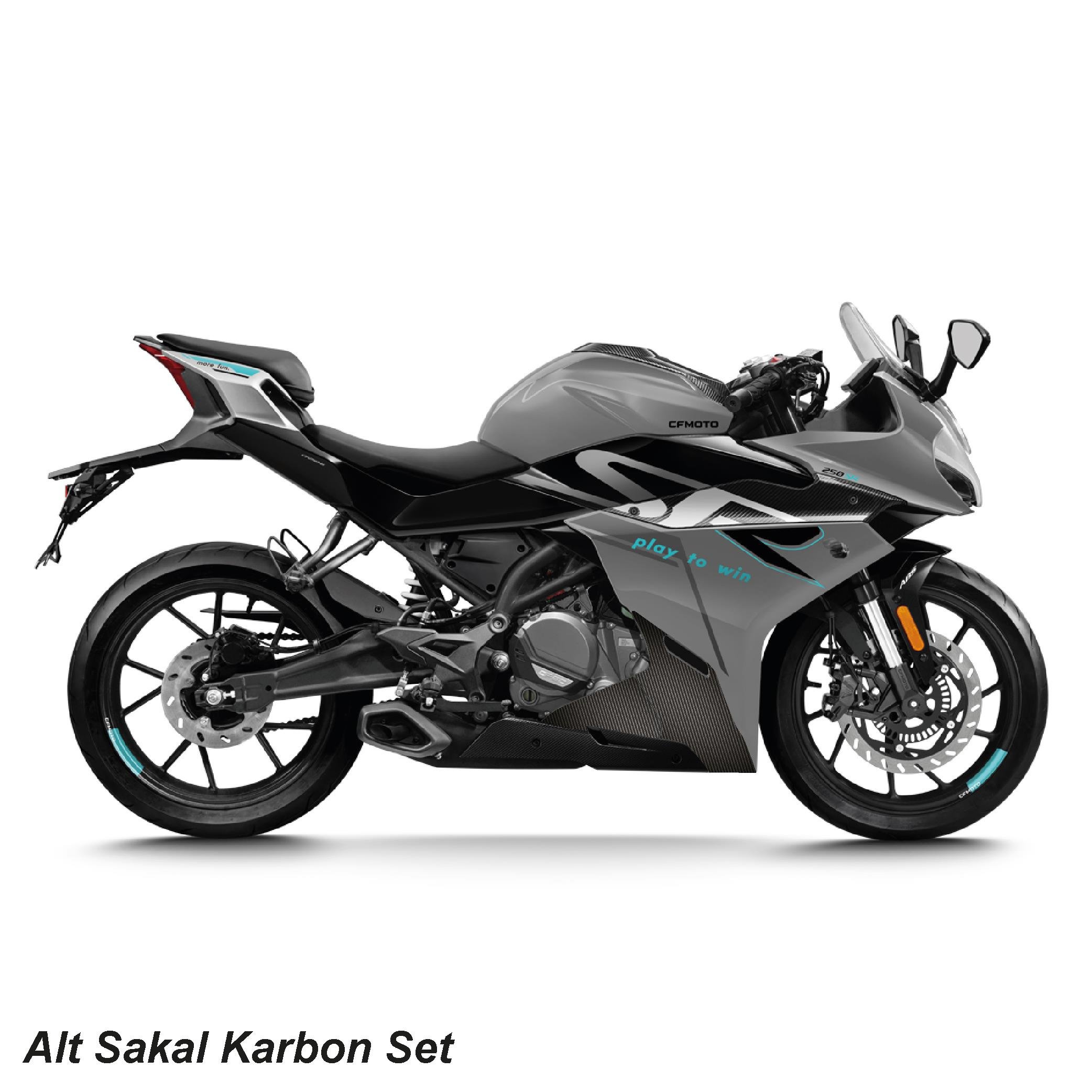 250SRCFMOTO 250SR ALT SAKAL KARBON STICKER SET 