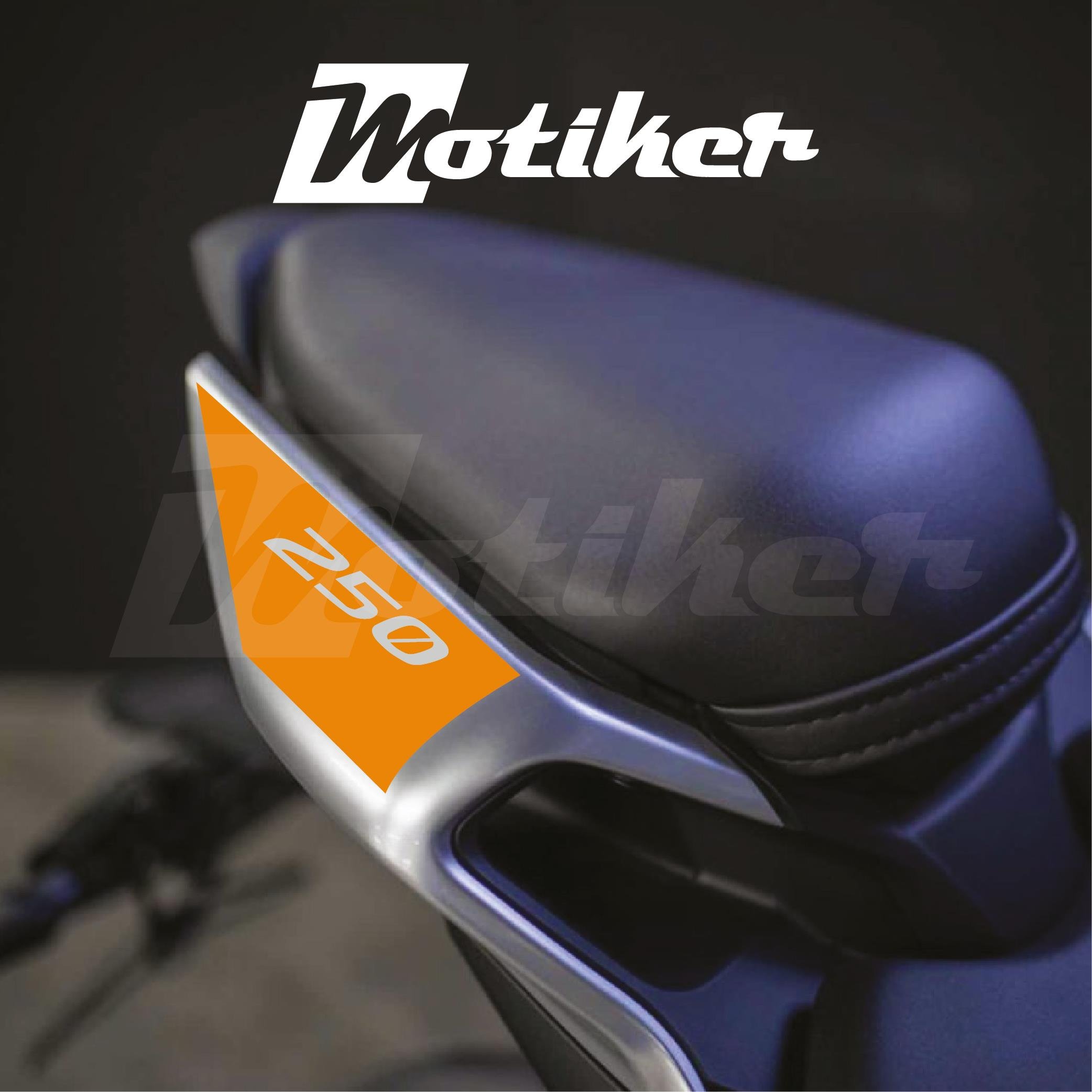 250SRCFMOTO 250SR ARKA KUYRUK STICKER MODEL 2 TURUNCU RENK