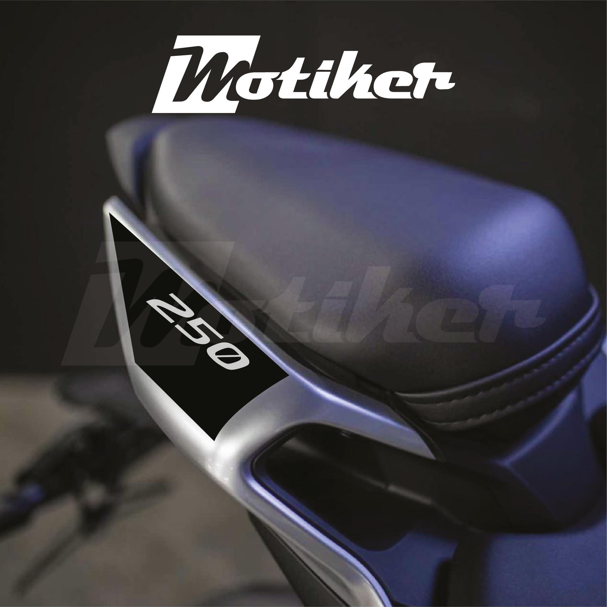 250SRCFMOTO 250SR ARKA KUYRUK STICKER MODEL 2 SİYAH RENK