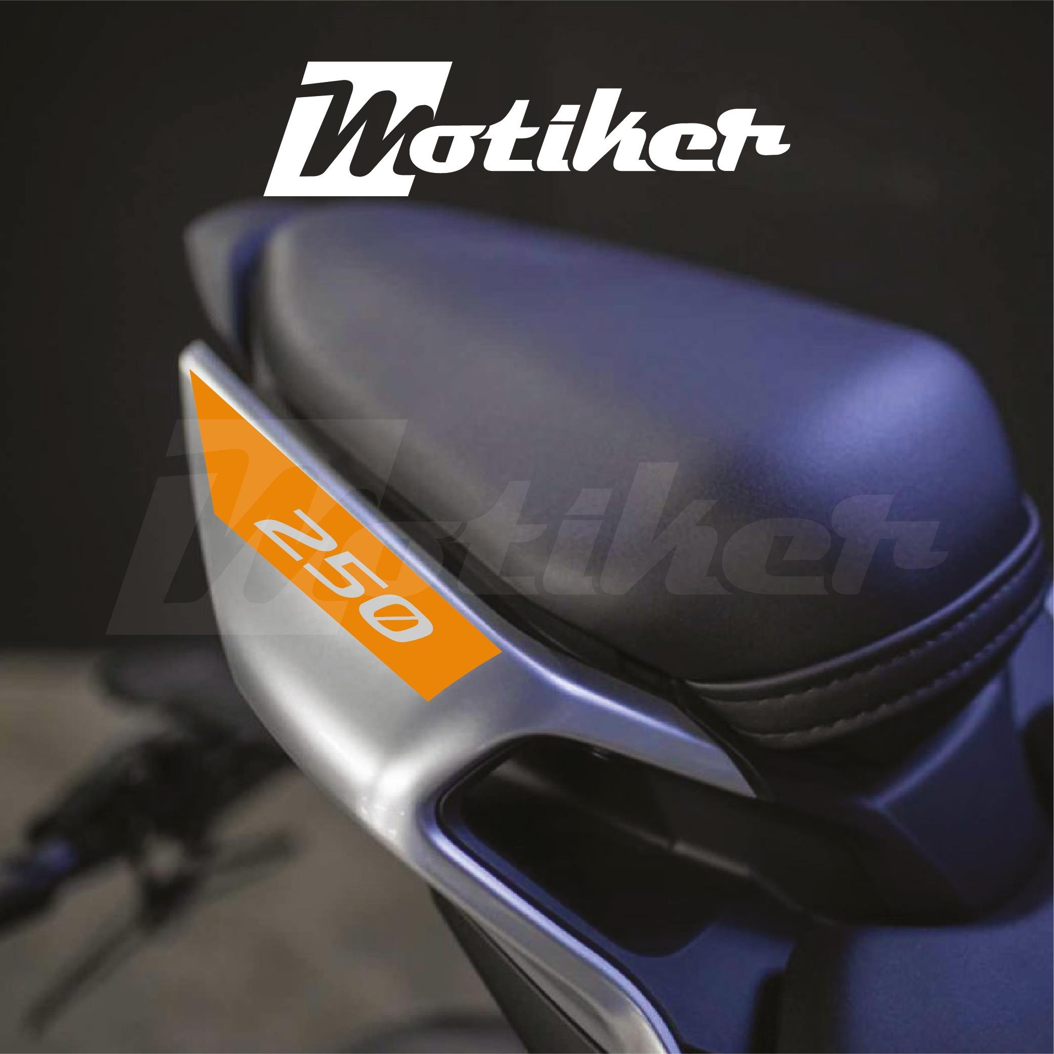 250SRCFMOTO 250SR ARKA KUYRUK STICKER MODEL 3 TURUNCU RENK