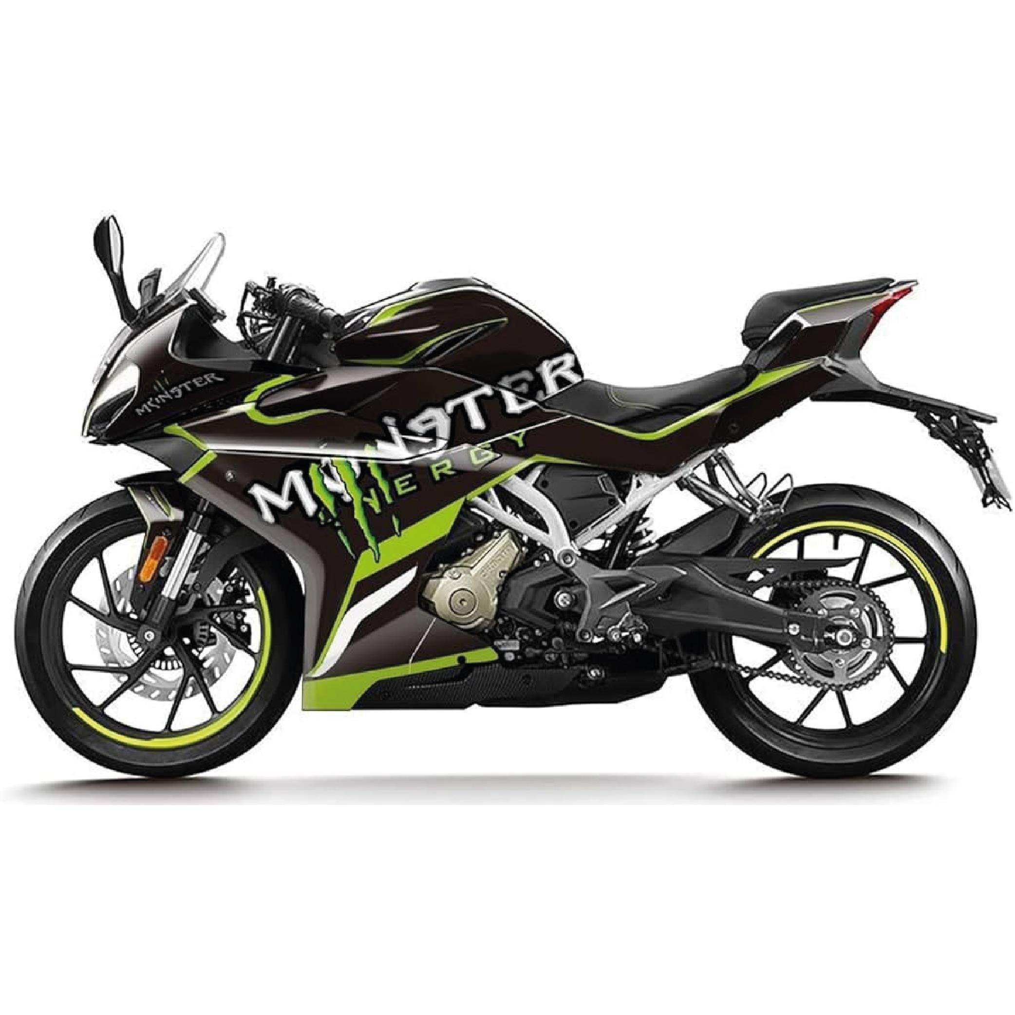 250SRCFMOTO 250SR Dark Monster Sticker Parçalı Motosiklet Kaplama Etiket Modeli