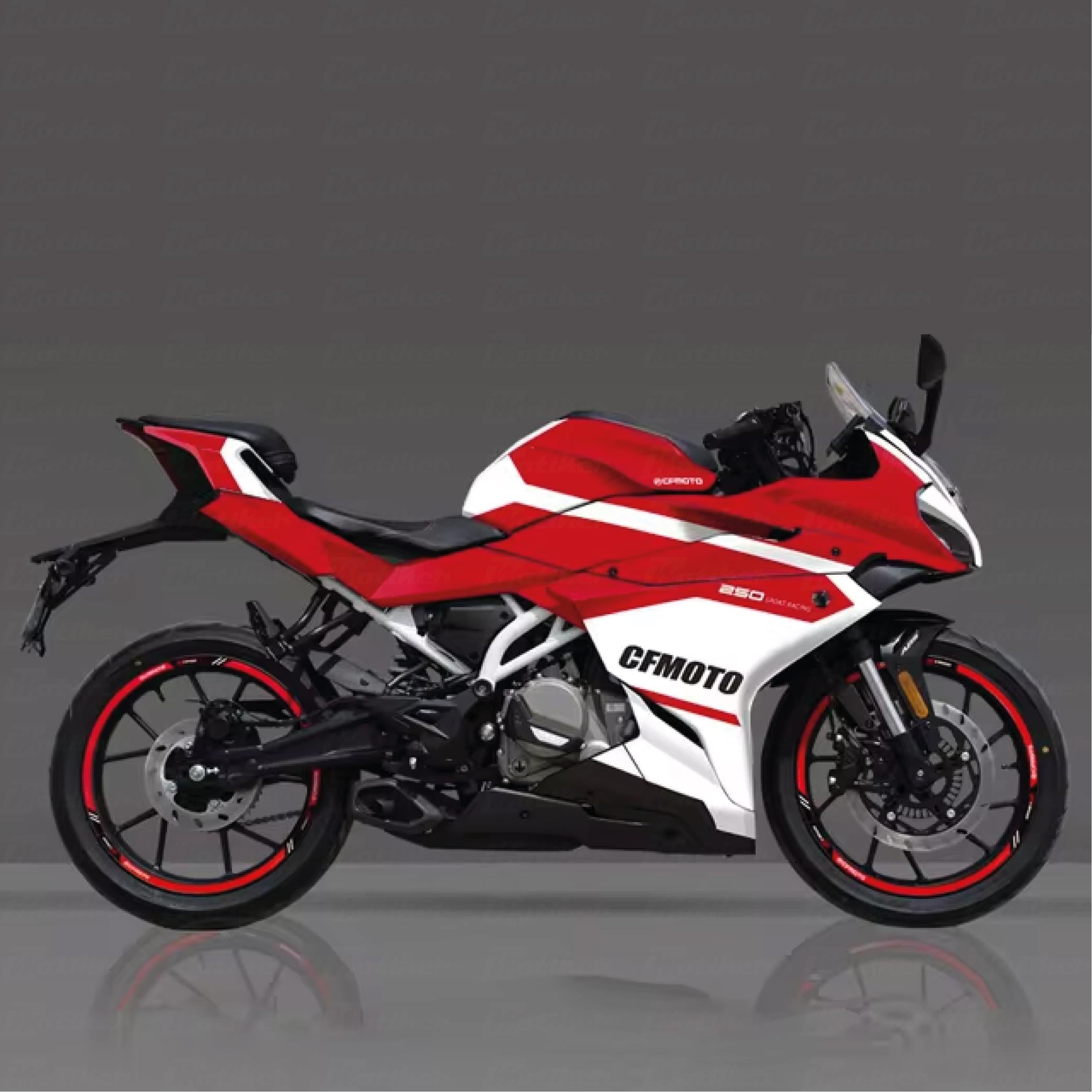 250SRCFMOTO 250SR DCT Sticker Parçalı Motosiklet Kaplama Etiket Modeli