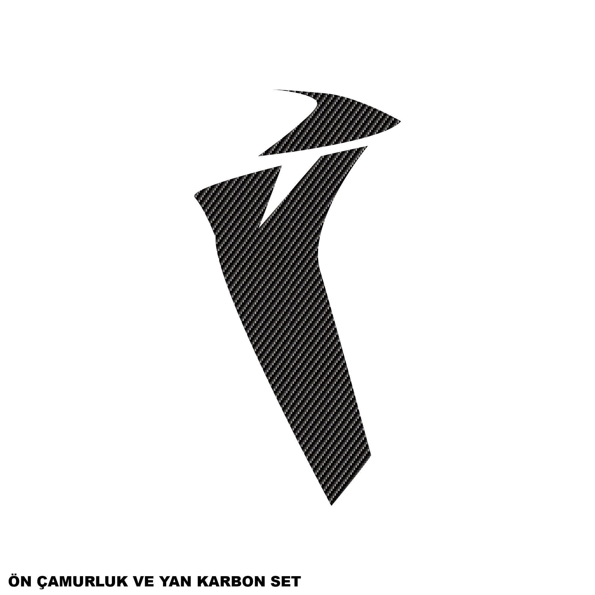 250SRCFMOTO 250SR KARBON STICKER SET ÖN ÇAMURLUK VE YAN PARÇALI KAPLAMA ETİKET MODELİ