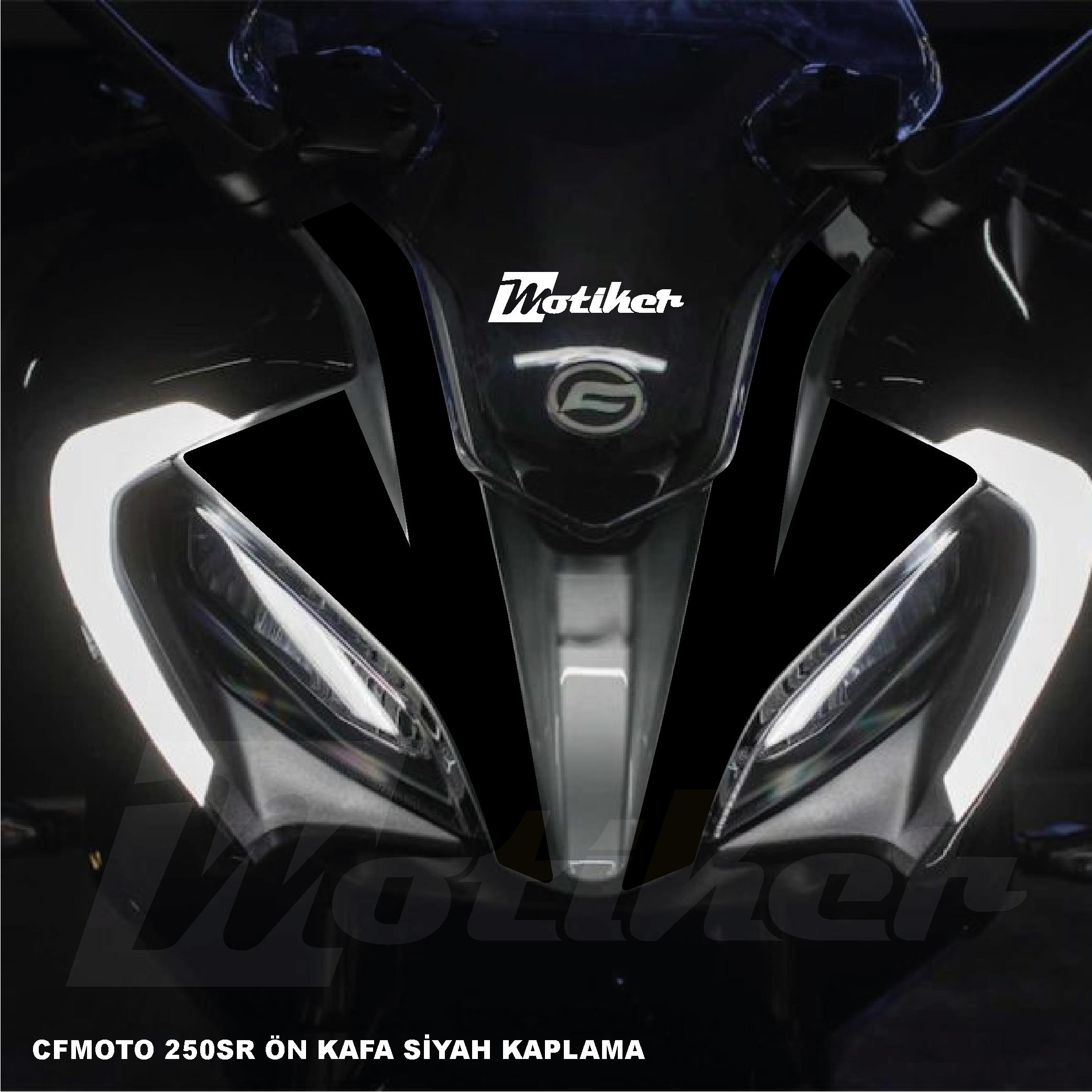 250SRCFMOTO 250SR Ön Kafa Kaplama Modeli Siyah Renk  