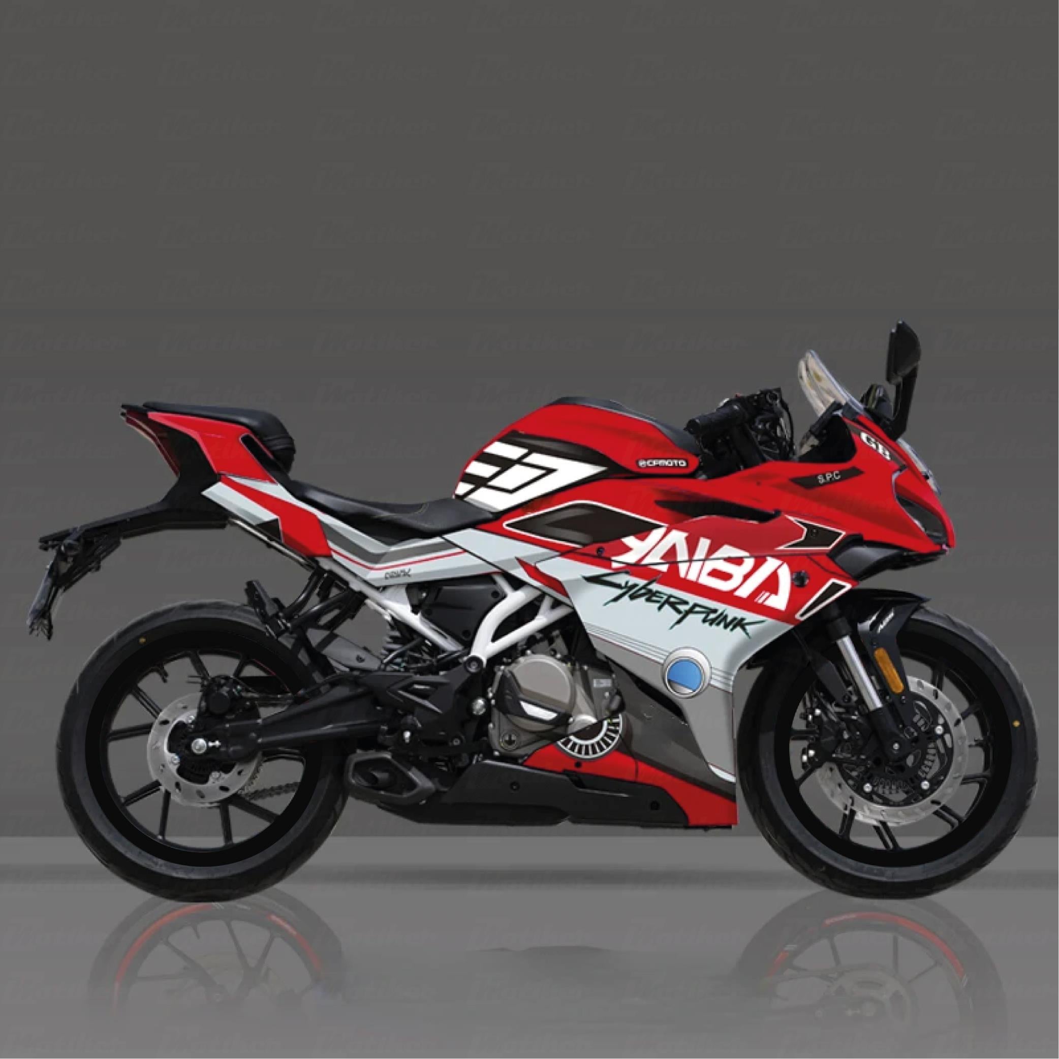 250SRCFMOTO 250SR YNBA CYBER Sticker Parçalı Motosiklet Kaplama Etiket Modeli