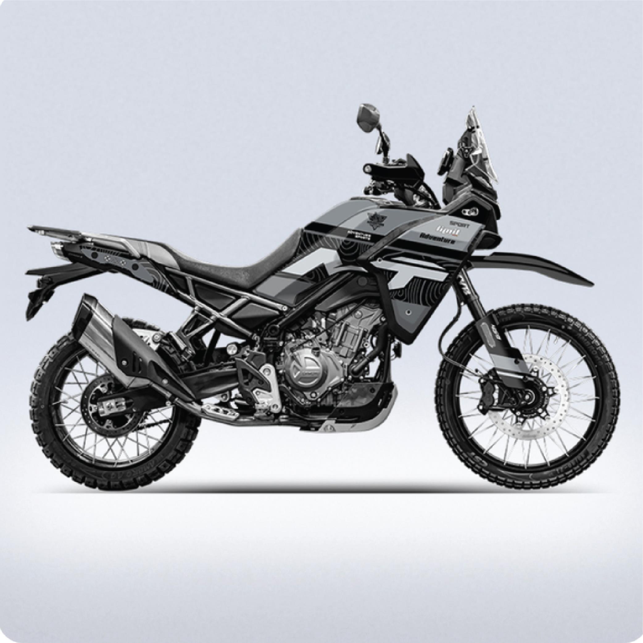 450 MTCFMOTO 450 MT Limit Adventure 2 Parçalı Kaplama Sticker Etiket Modeli 