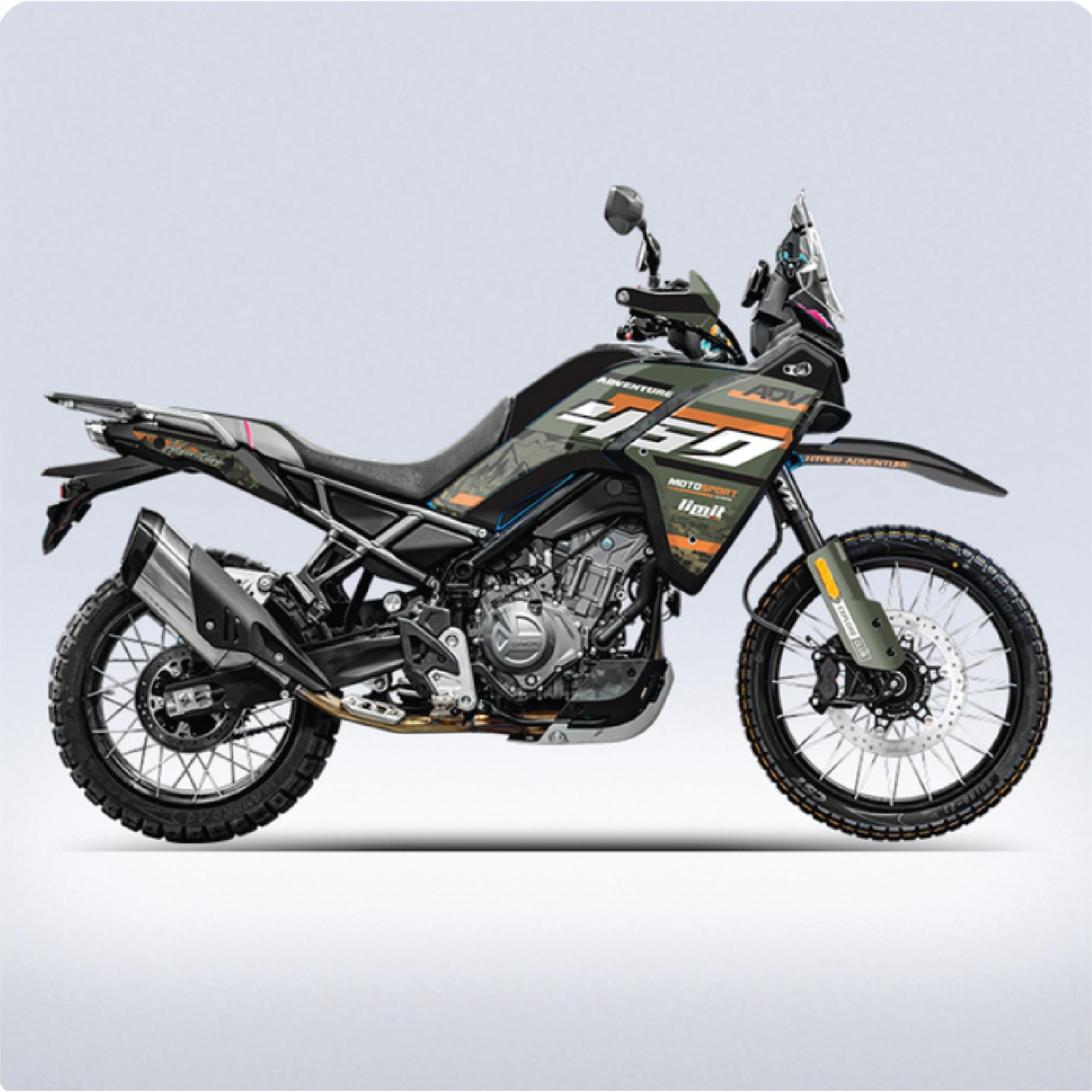 450 MTCFMOTO 450 MT  Motorsport Limit Parçalı Sticker Etiket Modeli 