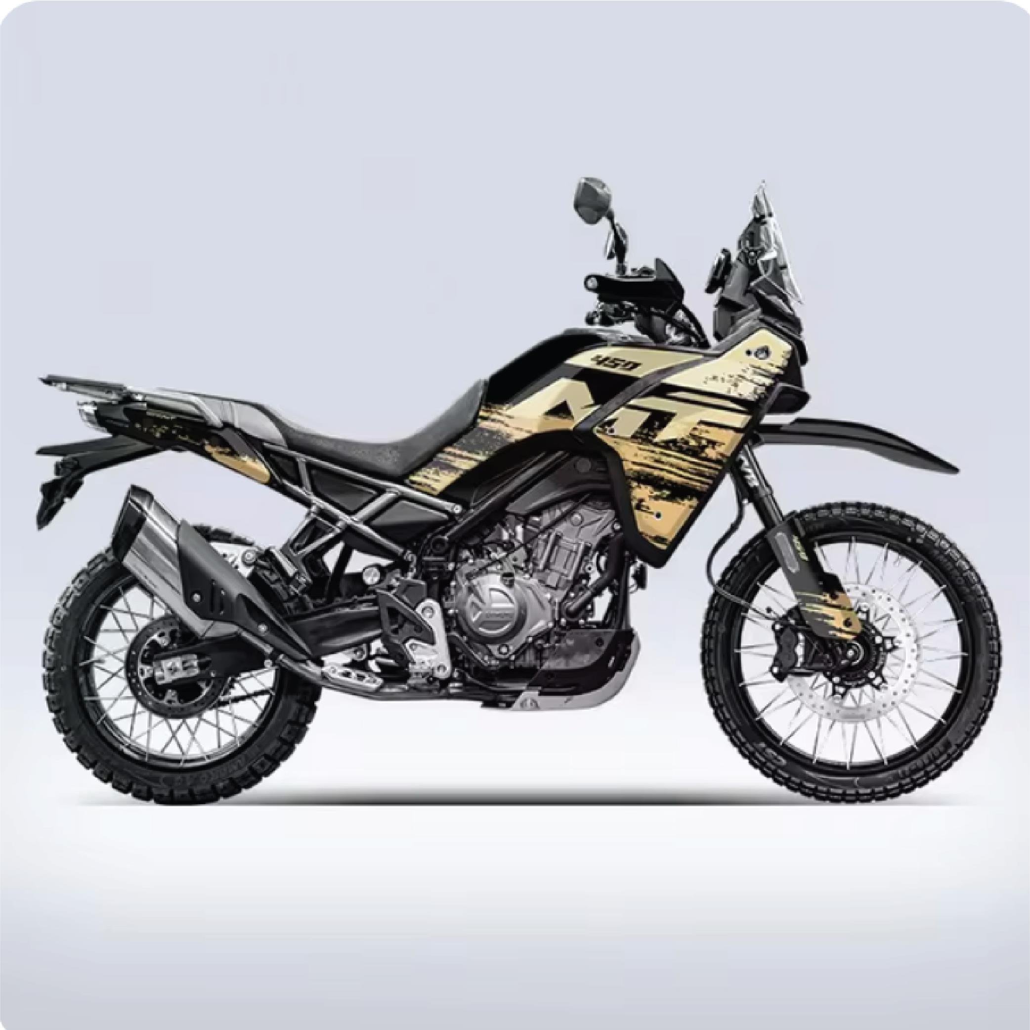 450 MTCFMOTO 450 MT Sand Parçalı Kaplama Sticker Etiket Modeli 